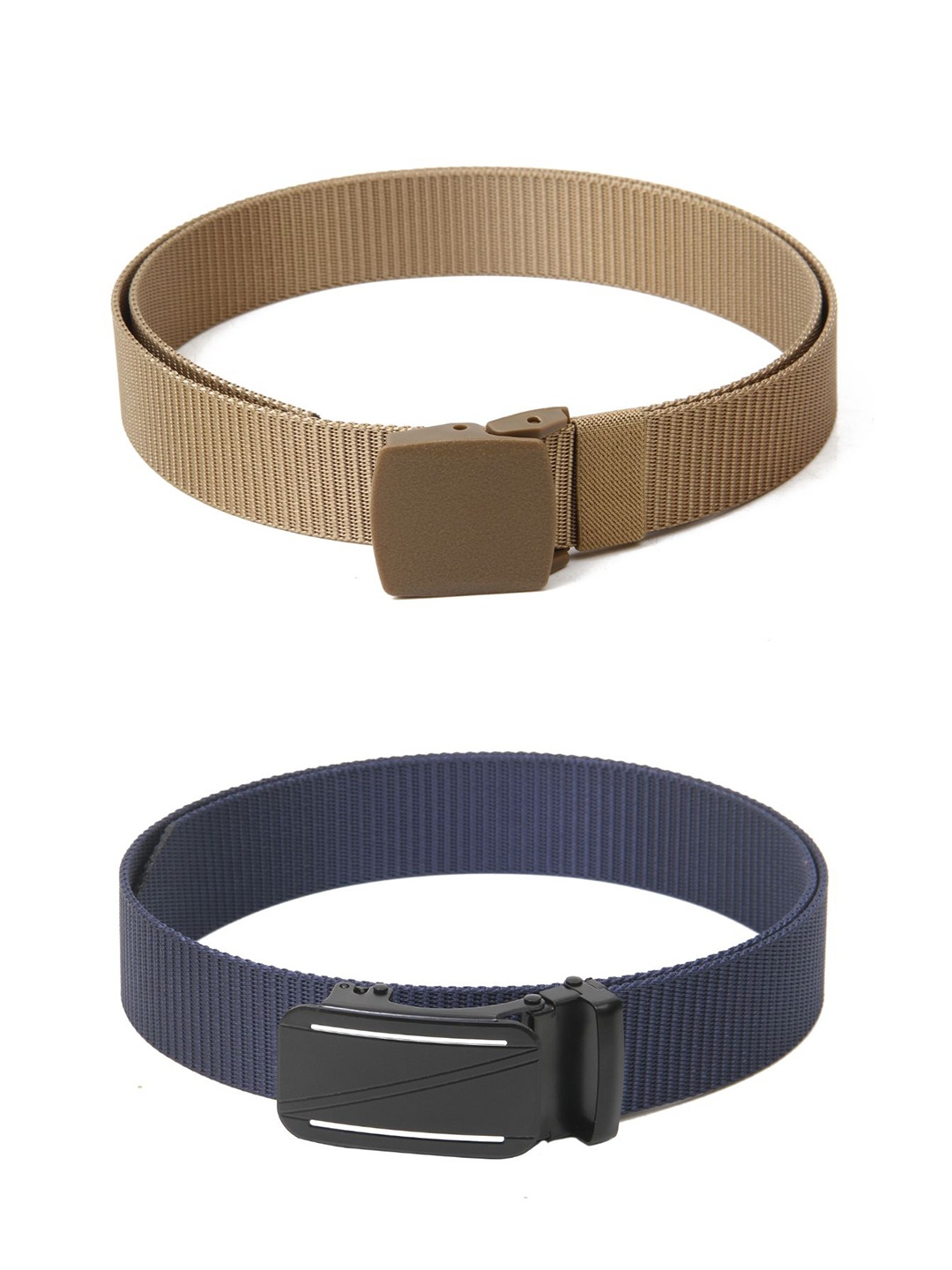 

Calvadoss Girls Set of 2 Textured Belts, Beige