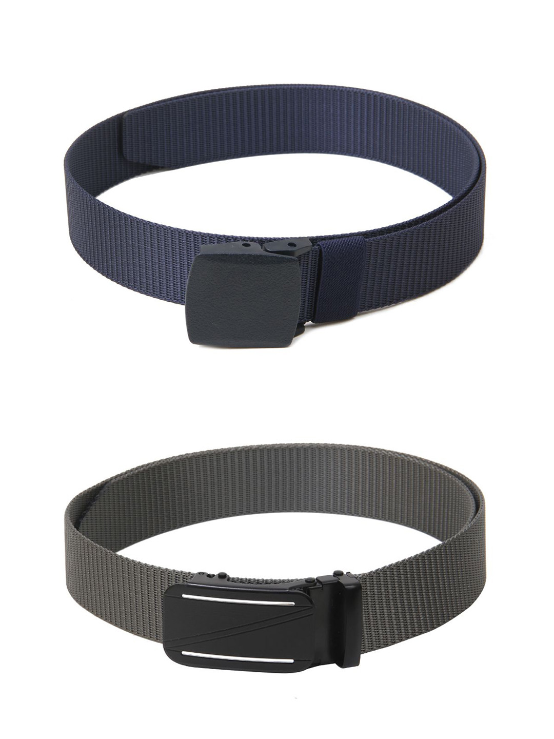 

Calvadoss Girls Set of 2 Textured Belts, Navy blue