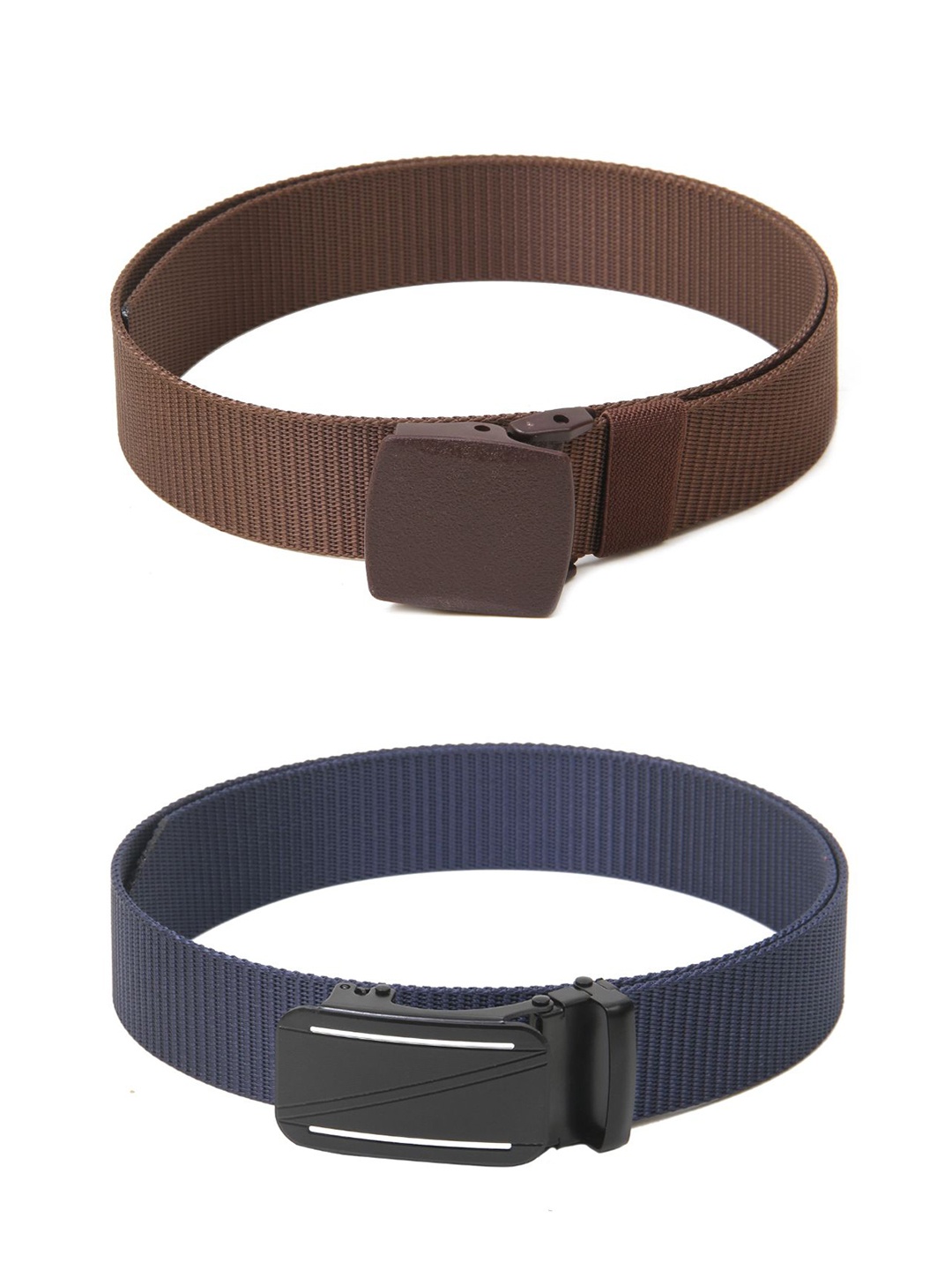 

Calvadoss Girls Set of 2 Textured Belts, Brown