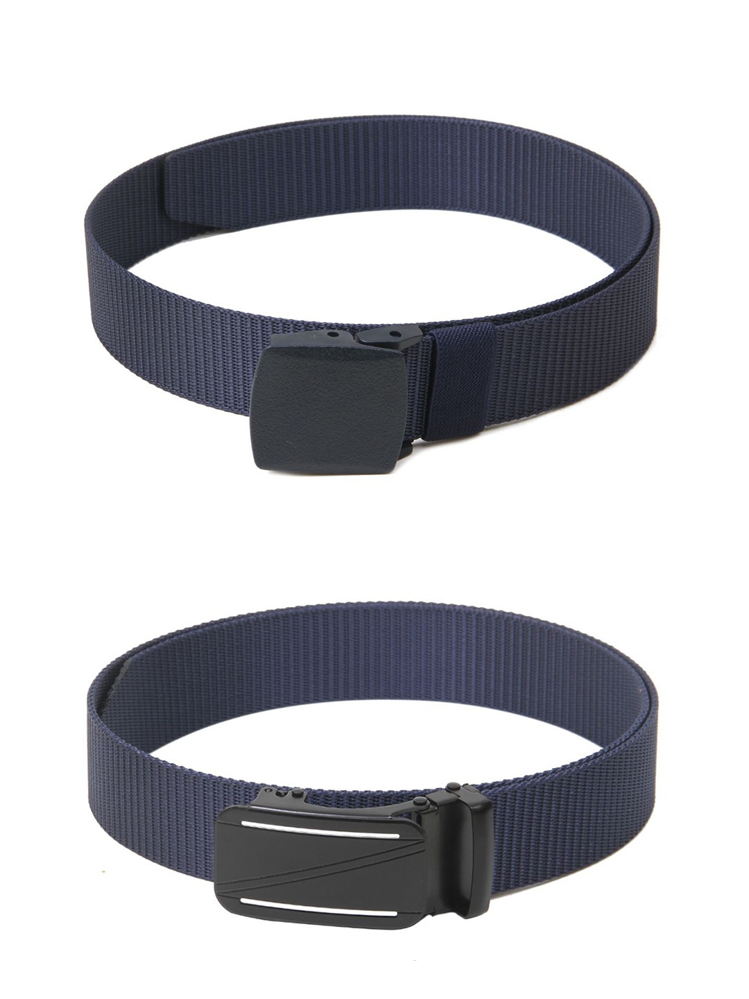 

Calvadoss Girls Set of 2 Textured Belts, Navy blue