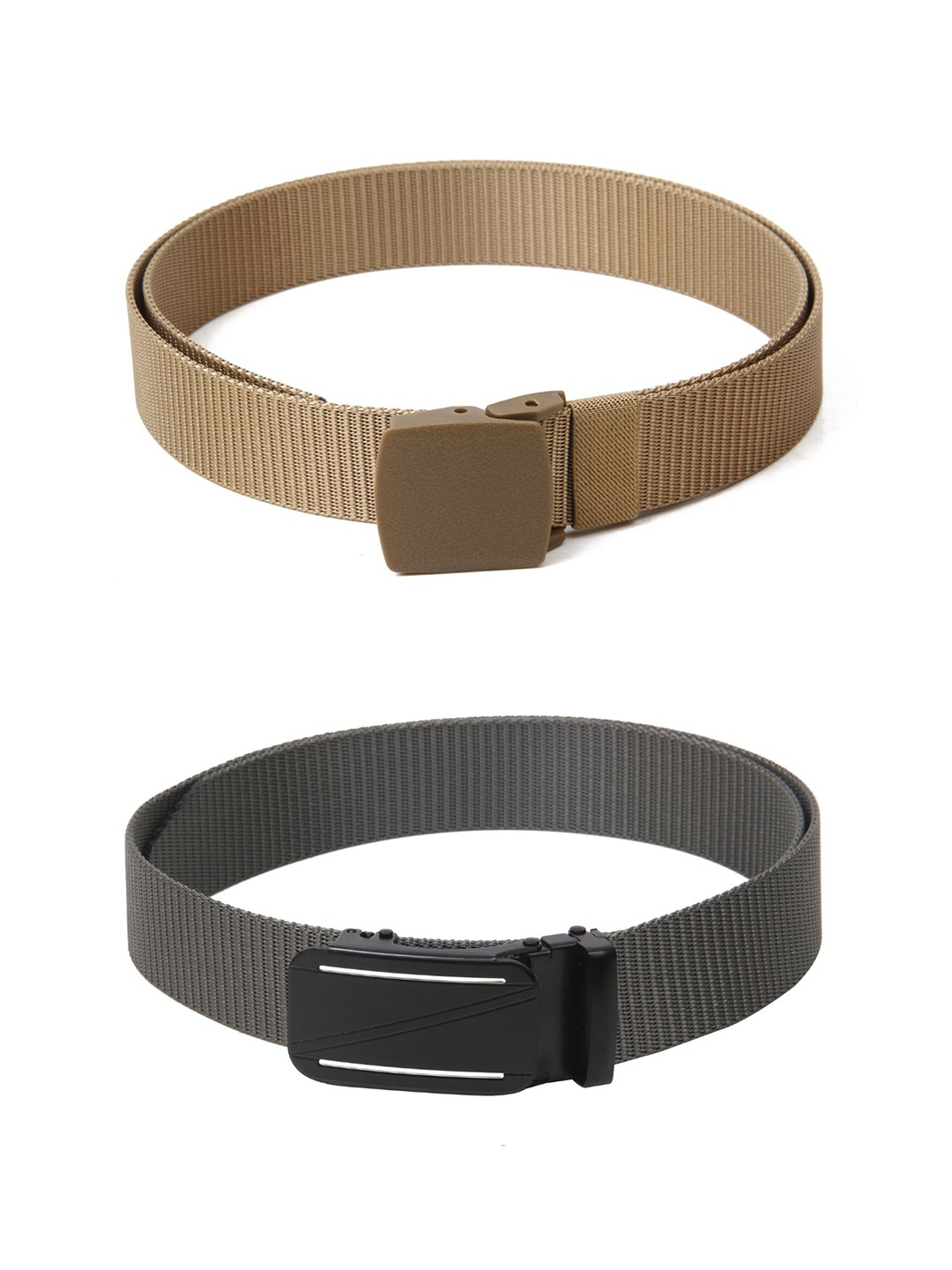 

Calvadoss Girls Set of 2 Textured Belts, Beige