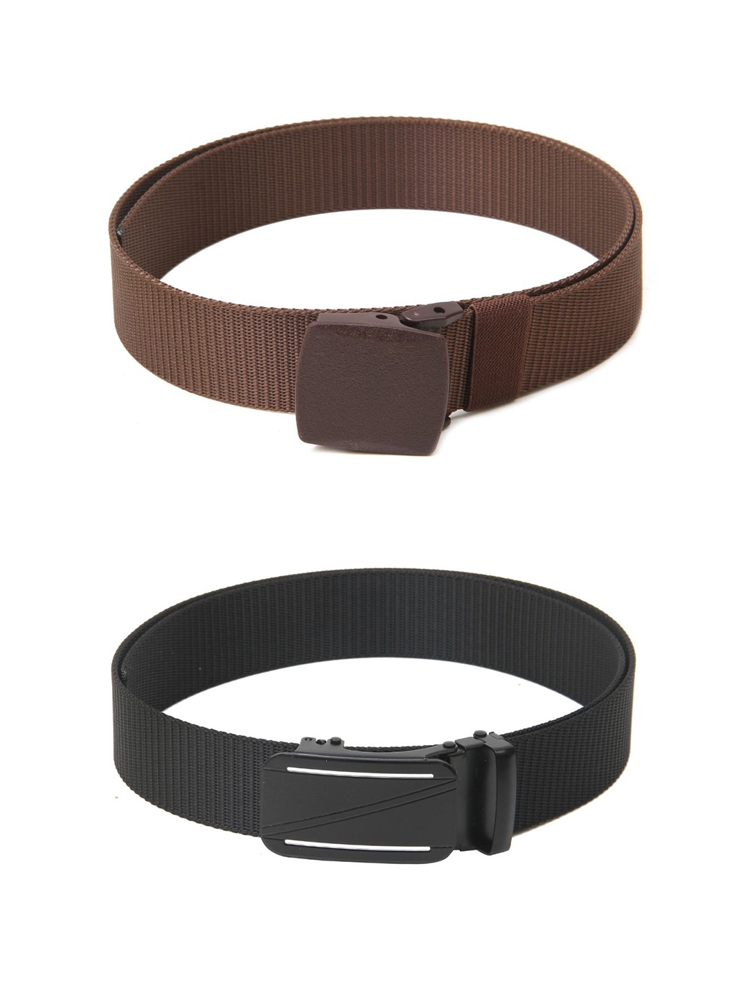 

Calvadoss Girls Set of 2 Textured Belts, Brown