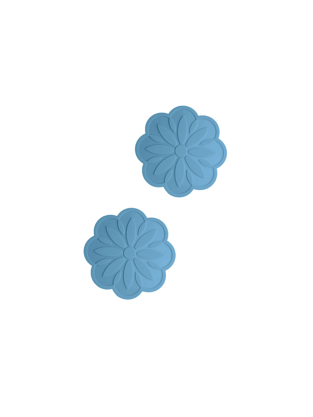 

P-Plus International Blue 2 Pieces Floral Coasters