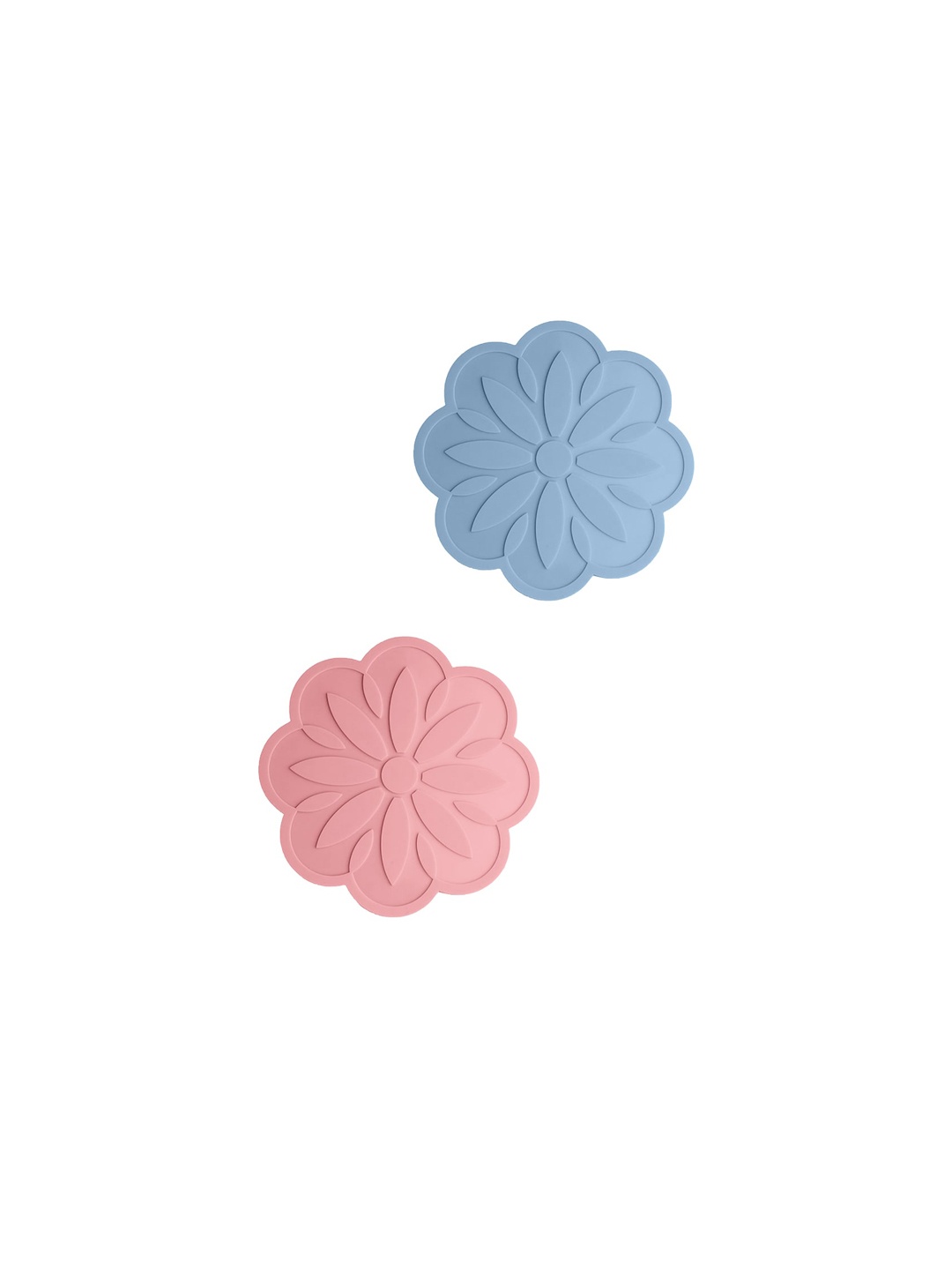 

P-Plus International Blue & Pink 2 Pieces Textured Heat Resistant Trivets