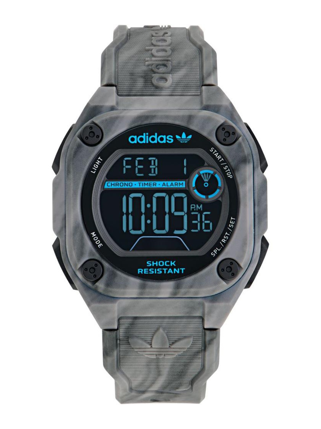 

ADIDAS Originals Unisex Brass Dial & Straps Digital Watch AOST23574, Blue