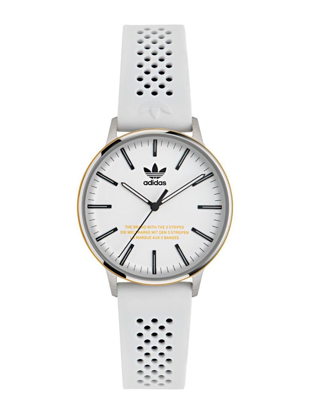 

ADIDAS Originals Unisex Brass Dial & Straps Analogue Watch AOSY24046, White