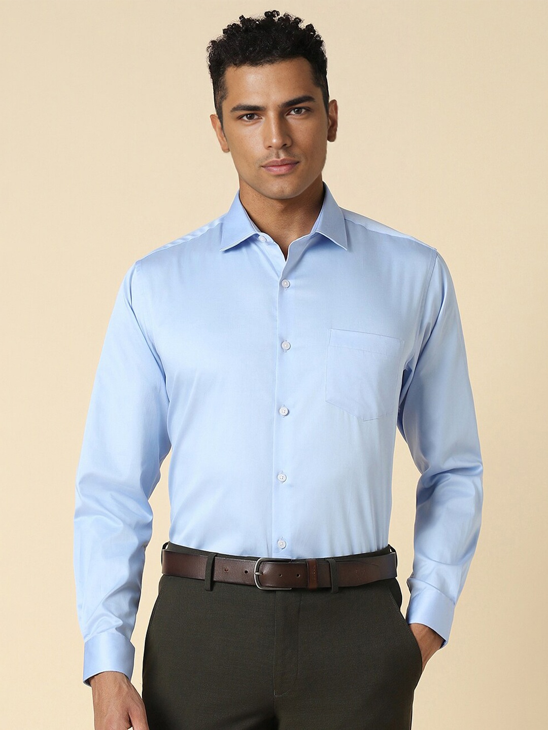 

Allen Solly Slim Fit Cotton Formal Shirt, Blue