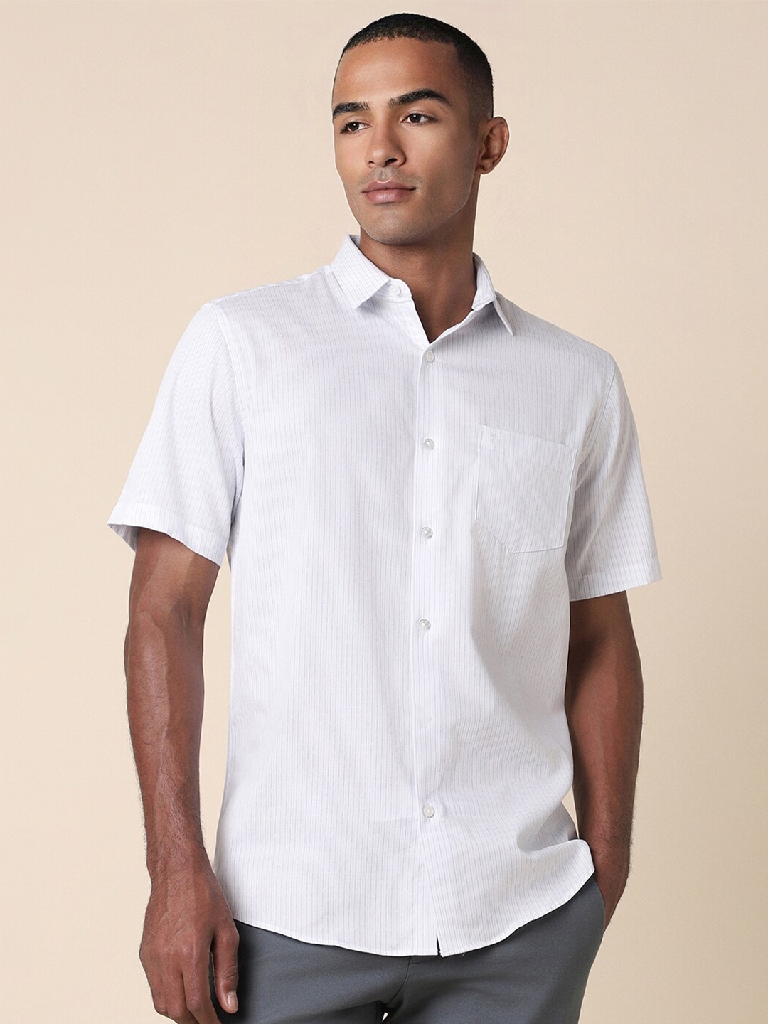 

Allen Solly Slim Fit Cotton Casual Shirt, White