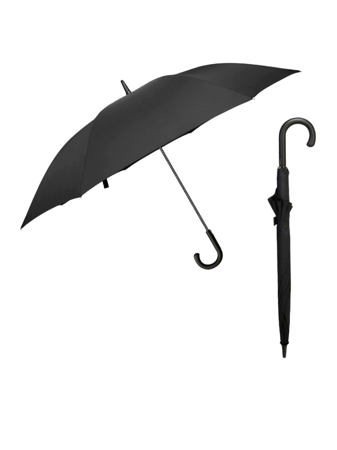 

THE CLOWNFISH Manual 2 Fold Umbrella, Black