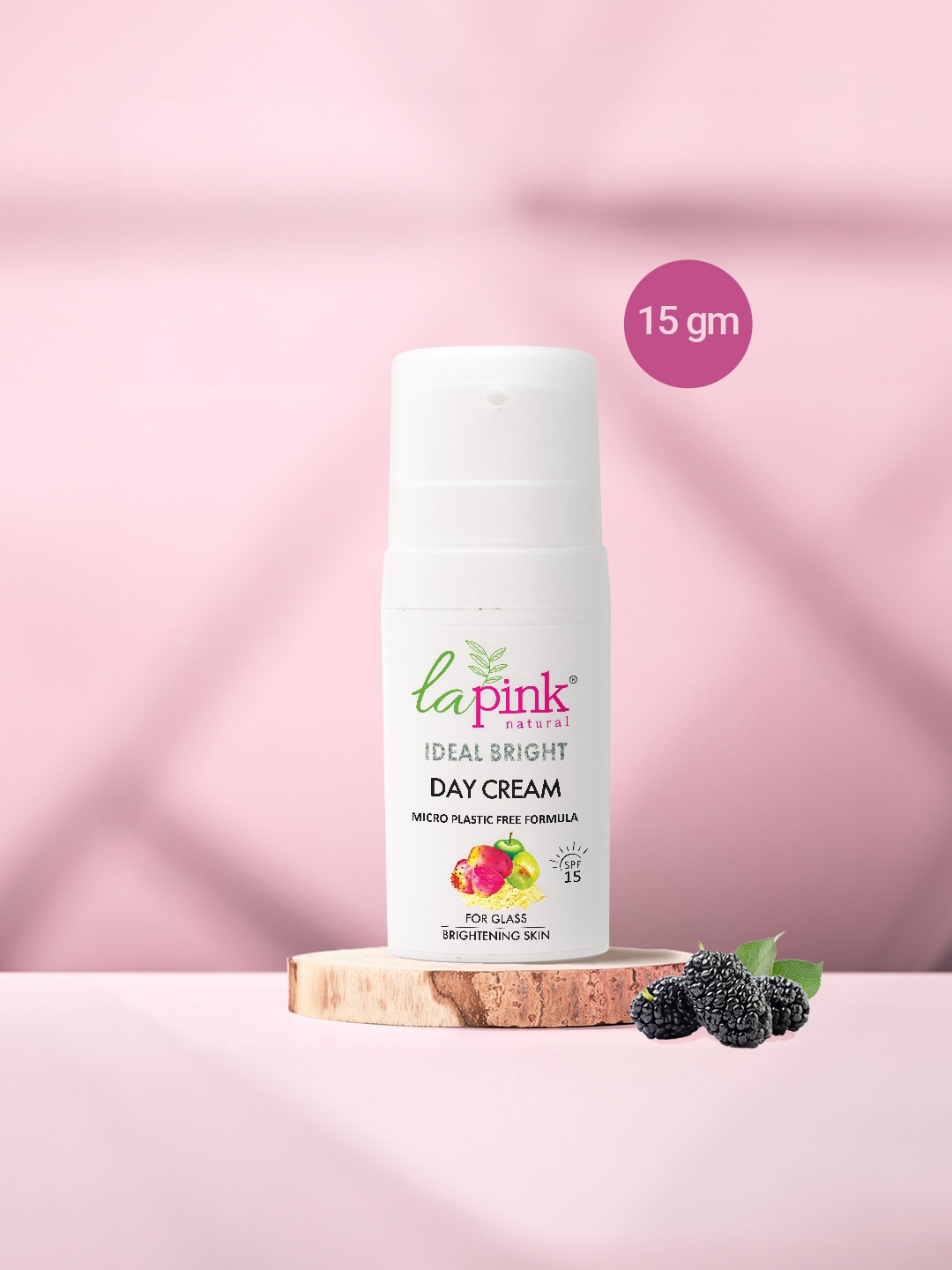 

La Pink Ideal Bright Day Oil Free Skin Brightening Cream with SPF 15 - 15 g, White