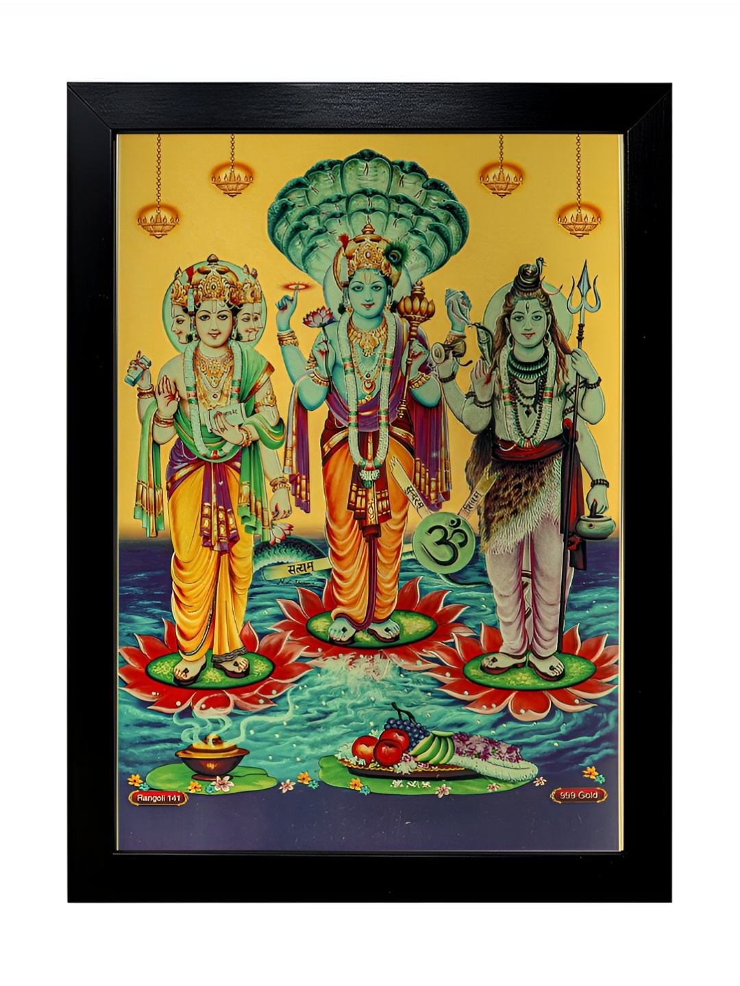 

Hawai Black & Green Religious Wooden Wall Photo Frame