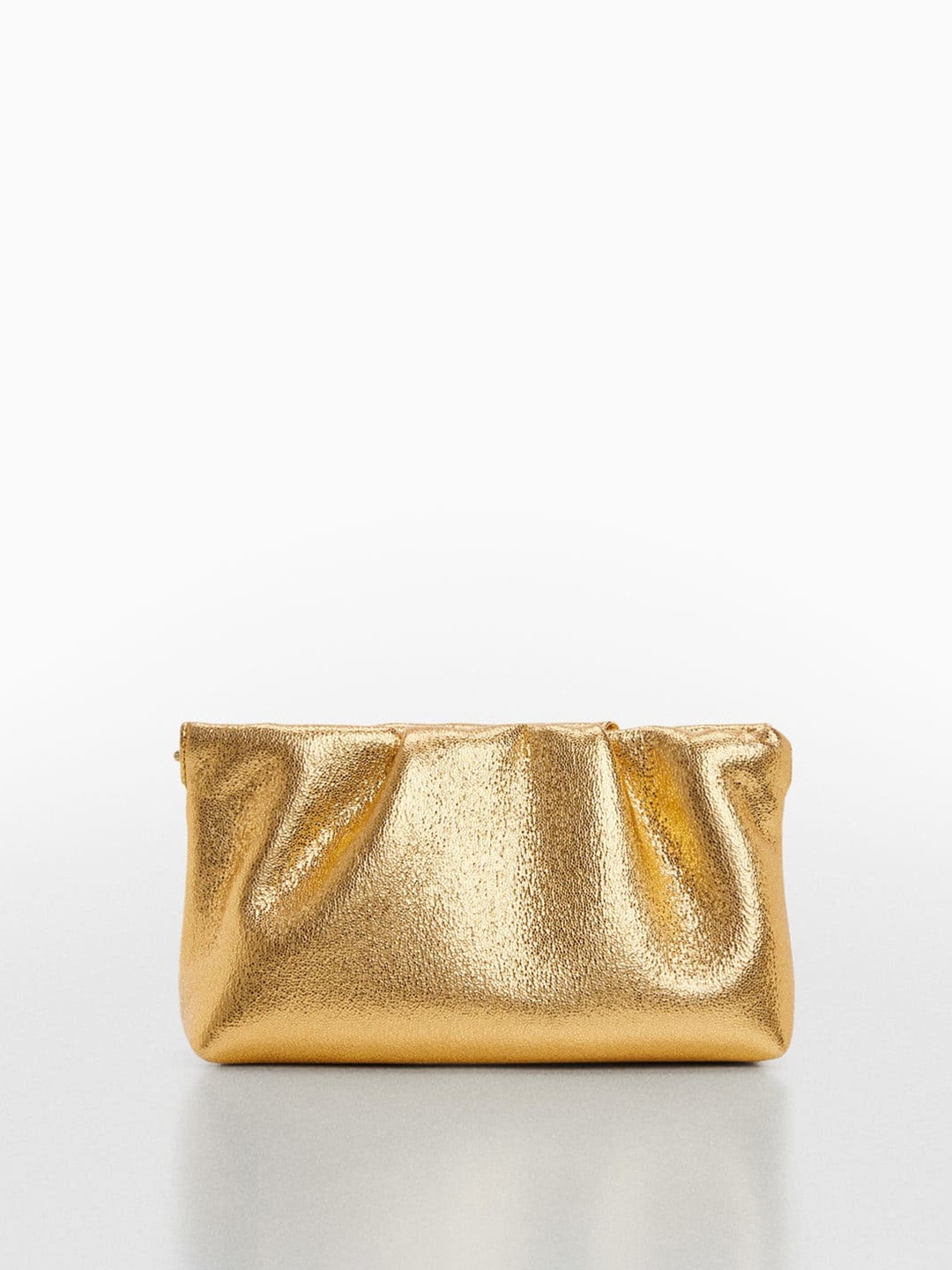 

MANGO Purse With Shoulder Strap, Gold