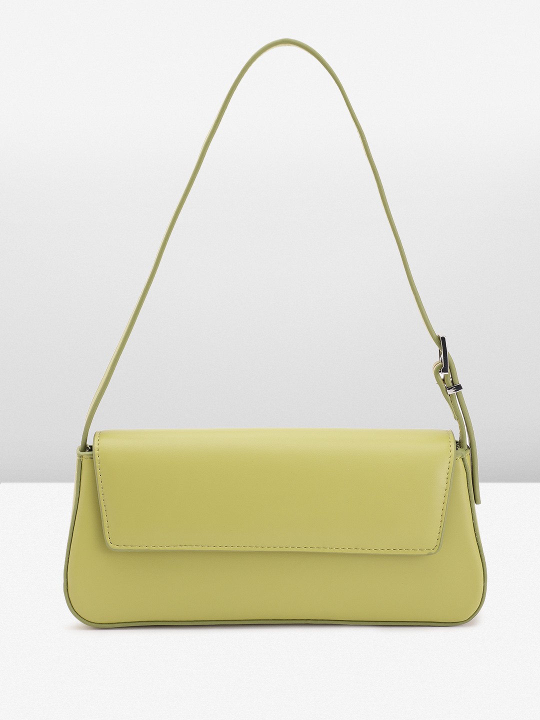 

MANGO Baguette Shoulder Bag, Green