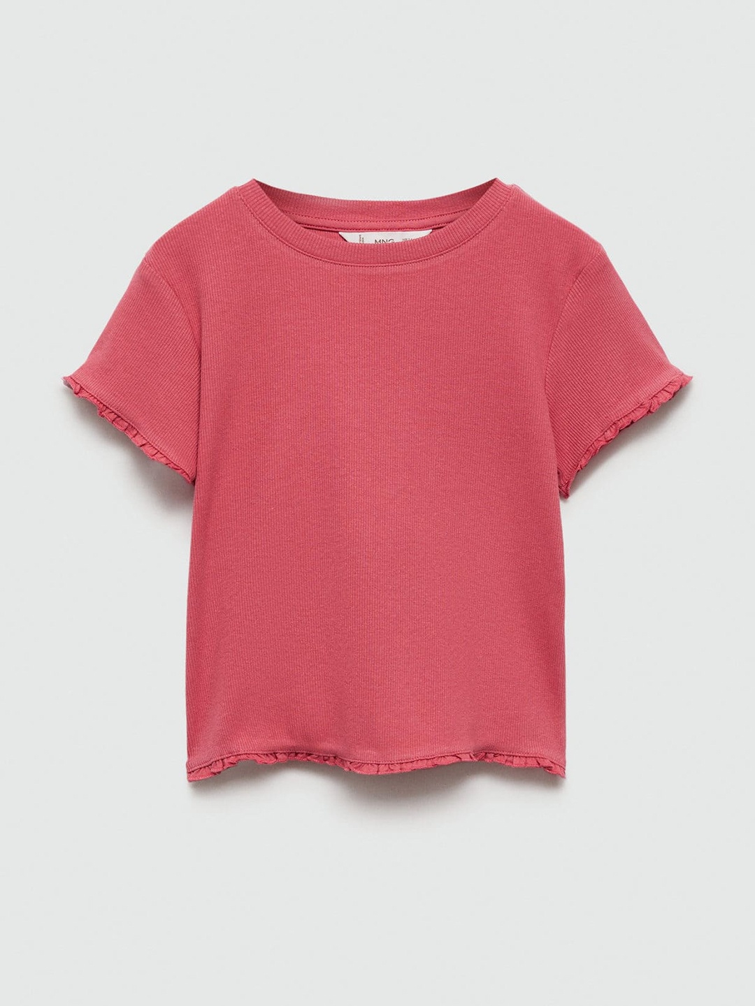 

Mango Kids Girls Round Neck T-shirt, Rose