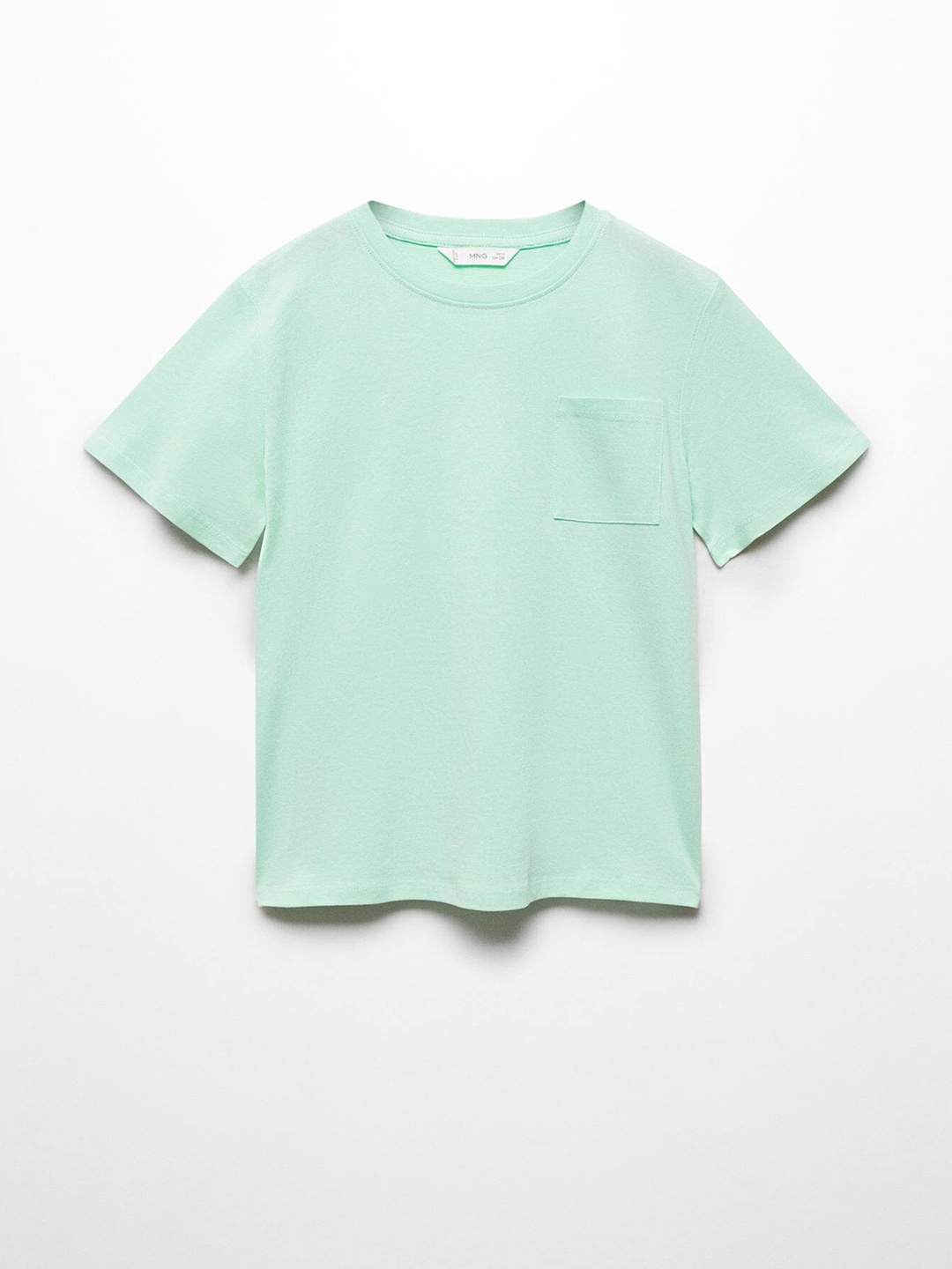 

Mango Kids Boys Pure Cotton Round Neck T-shirt, Green