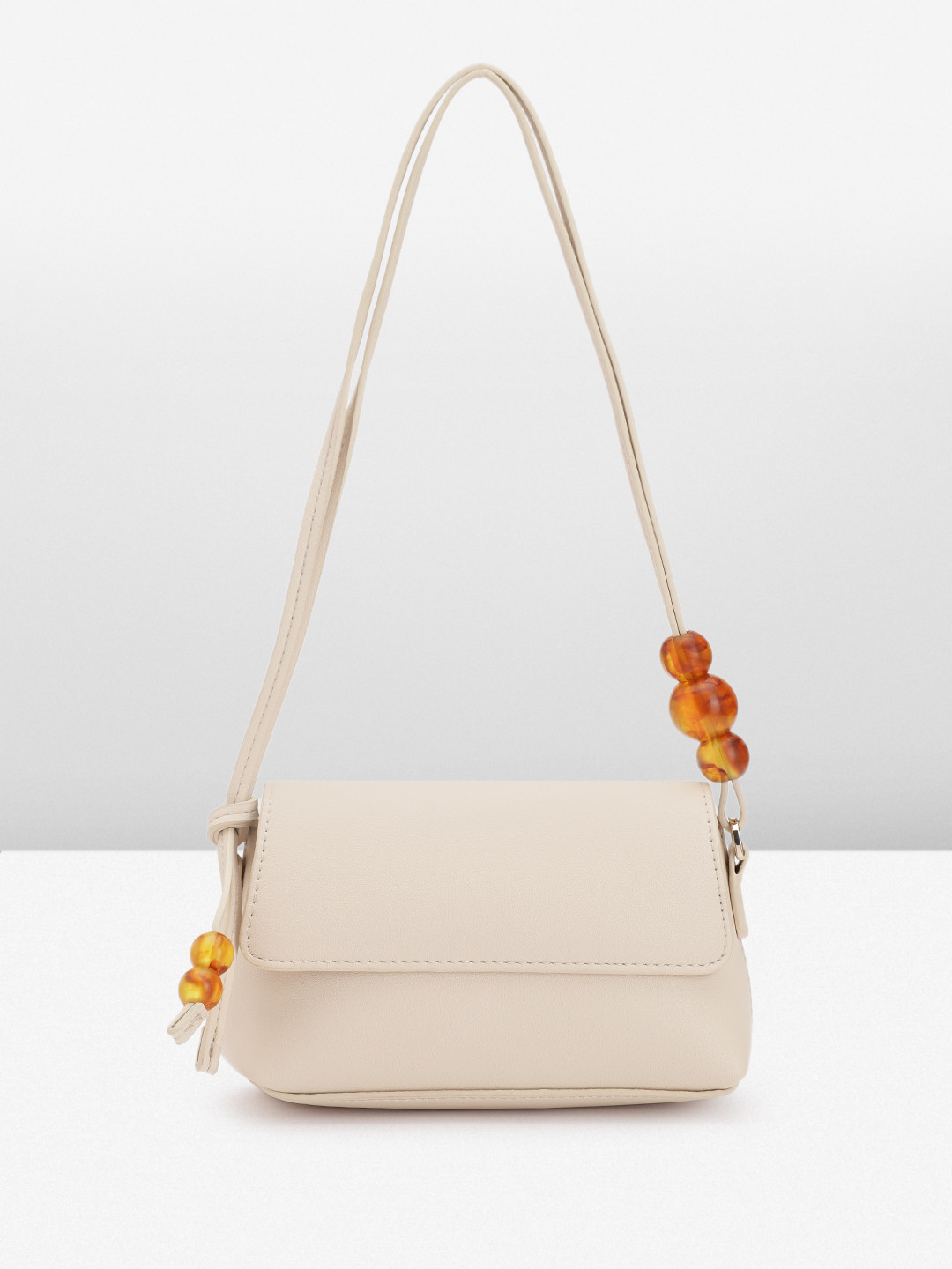 

MANGO Structured Shoulder Bag, Off white