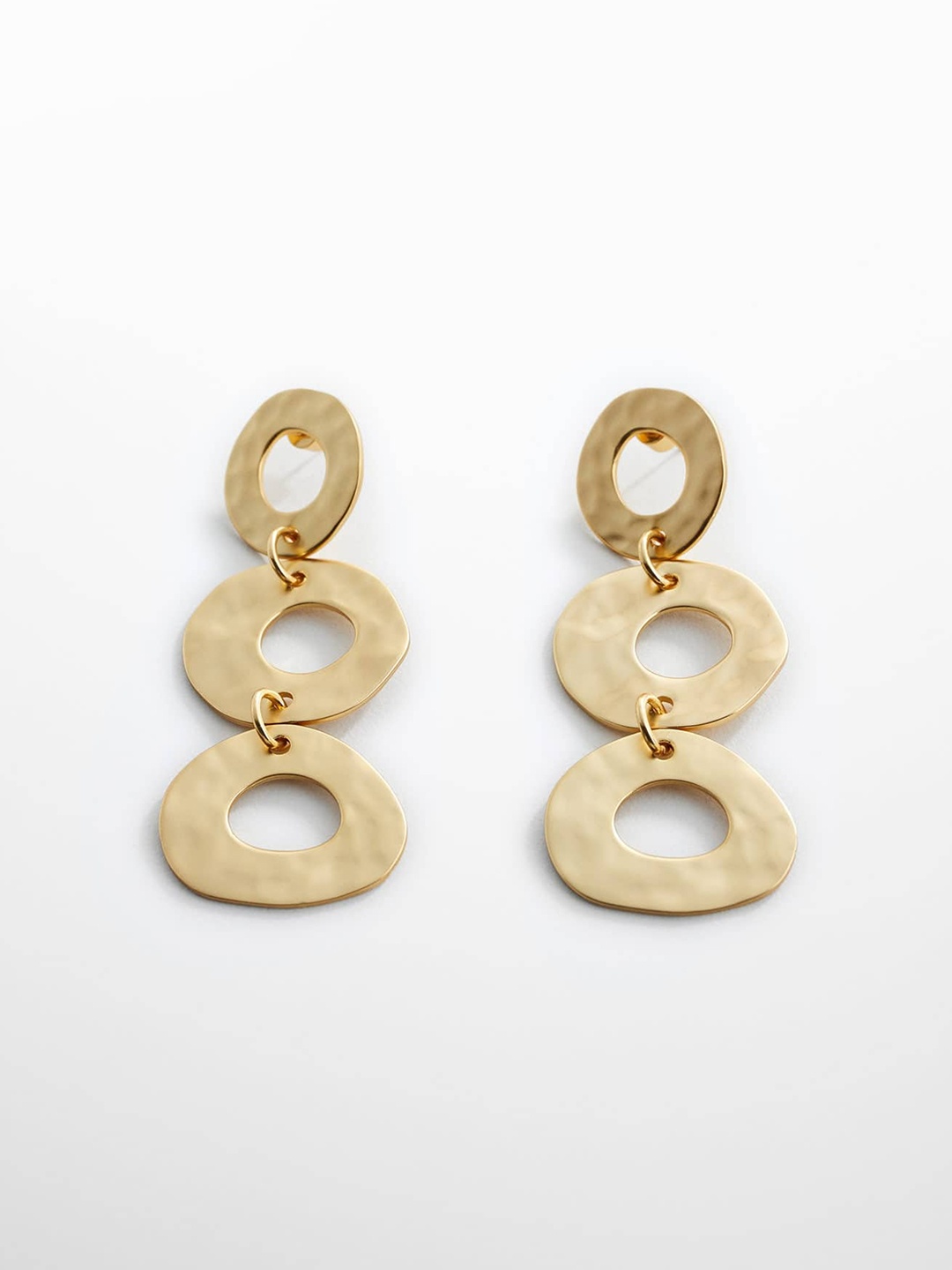 

MANGO Contemporary Drop Earrings, Gold