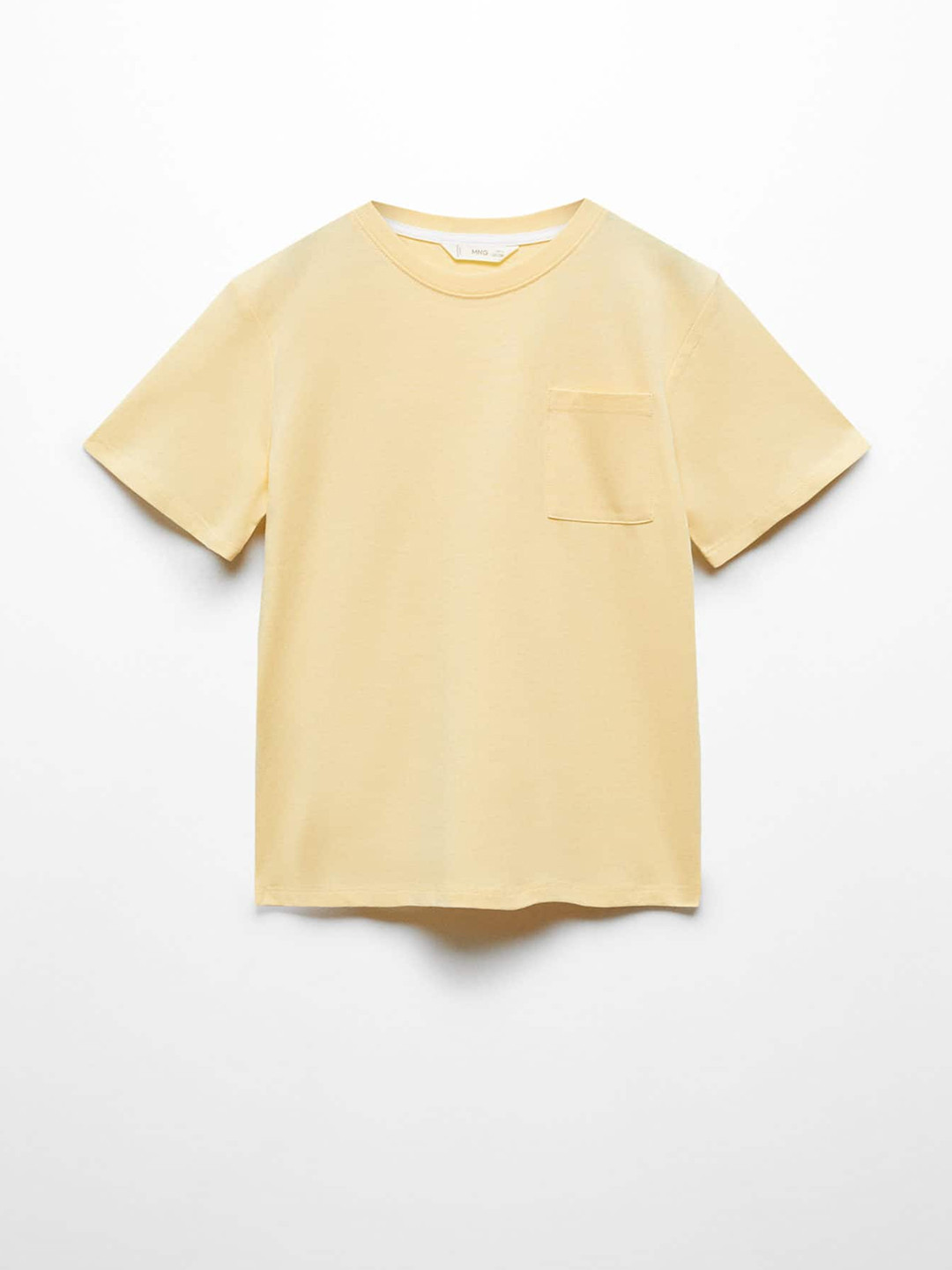

Mango Kids Boys Pure Cotton Round Neck T-shirt, Yellow