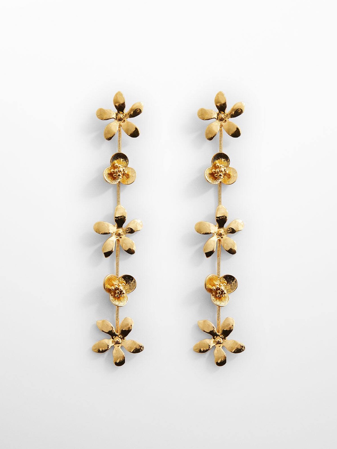 

MANGO Contemporary Drop Earrings, Gold