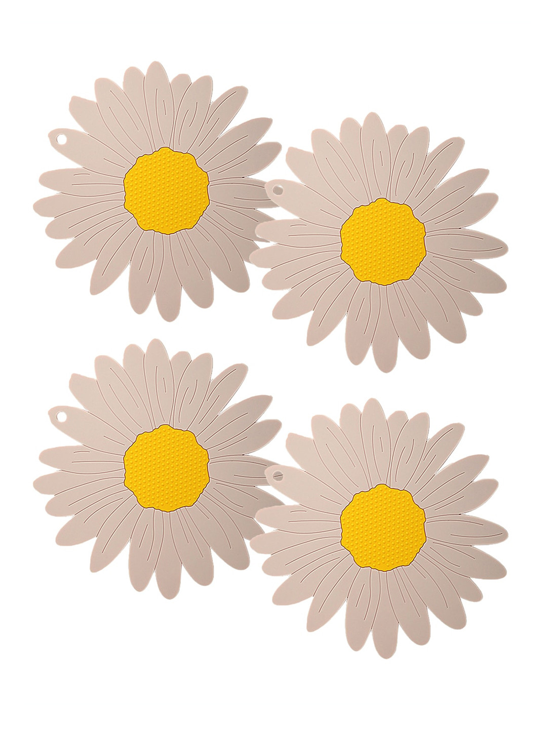 

P-Plus International Pink & Yellow 4 Pieces Sunflower Coasters