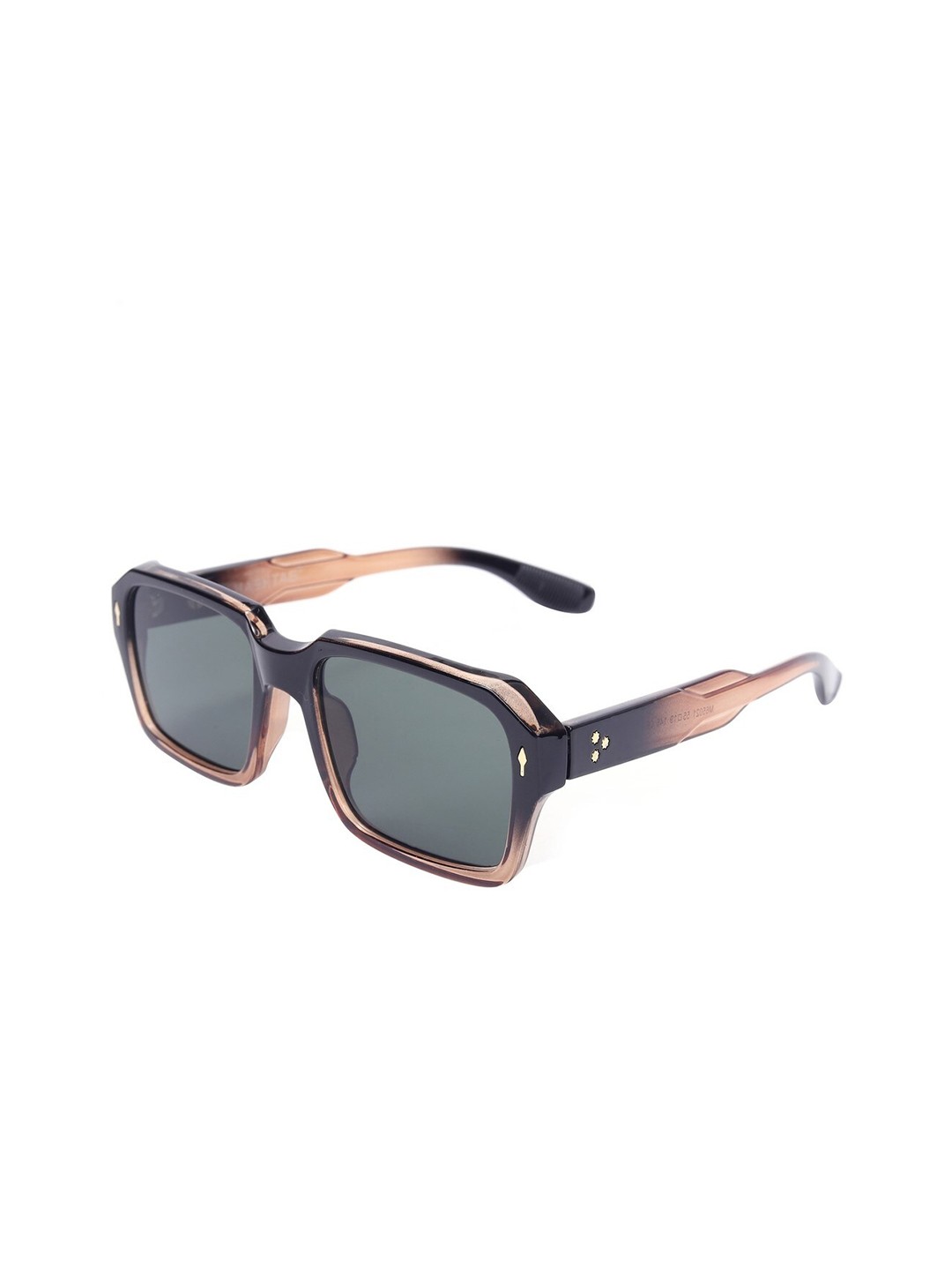 

HASHTAG EYEWEAR Unisex Square Sunglasses with UV Protected Lens M65021-C4, Green