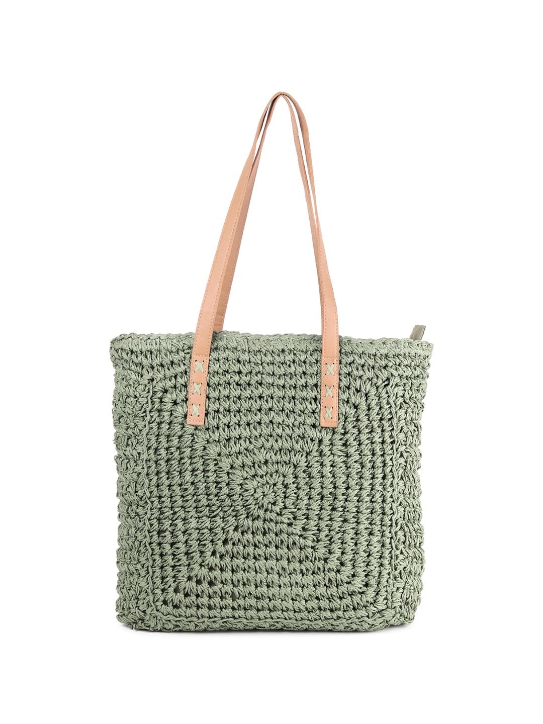 

ODETTE Oversized Structured Hobo Bag, Green