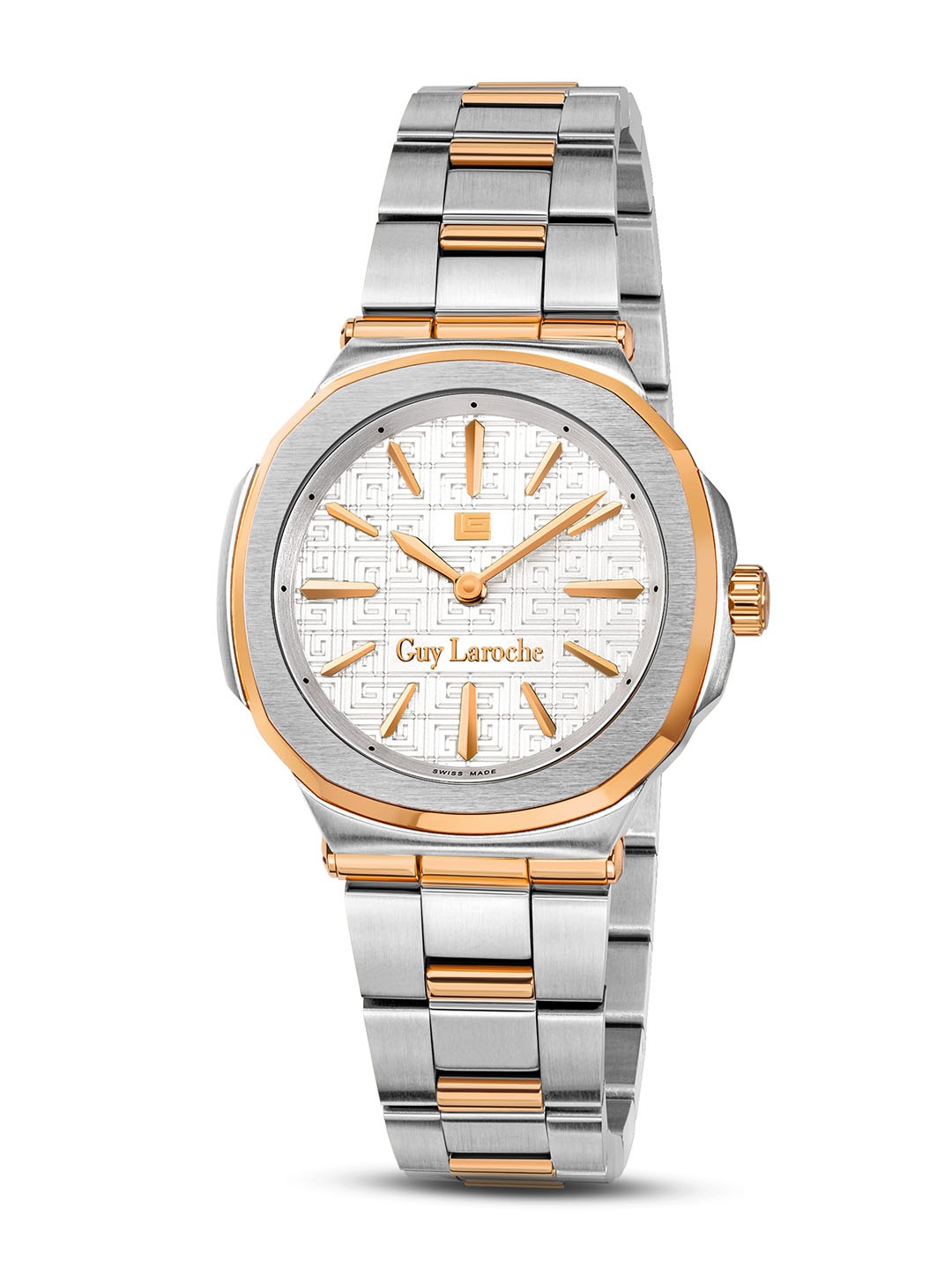 

Guy Laroche Women Stainless Steel Bracelet Style Swiss Made Watch GLWLG0000311, Rose gold
