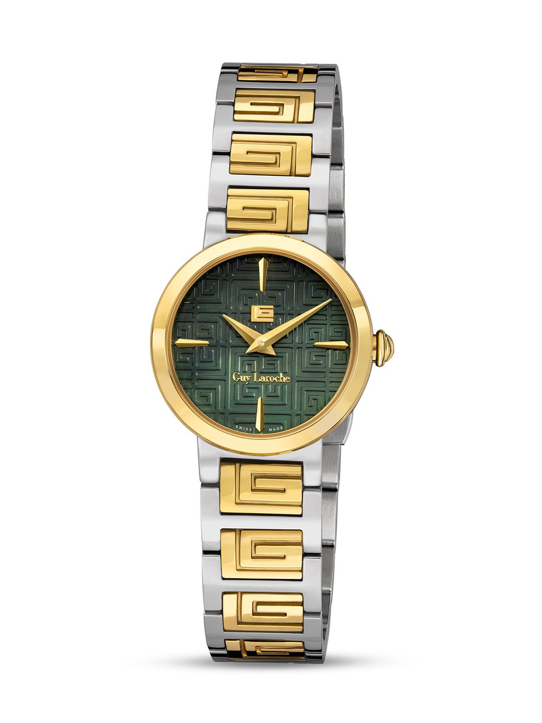 

Guy Laroche Women Bracelet Style Straps Analogue Swiss Made Watch GLWLG0001003, Gold