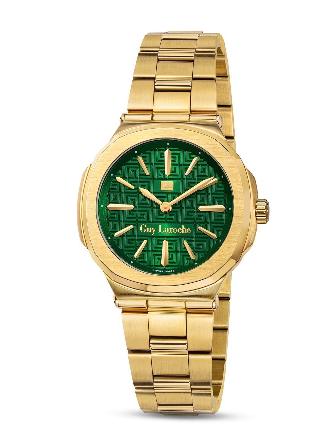 

Guy Laroche Women Bracelet Style Straps Analogue Swiss Made Watch GLWLG0000314, Gold