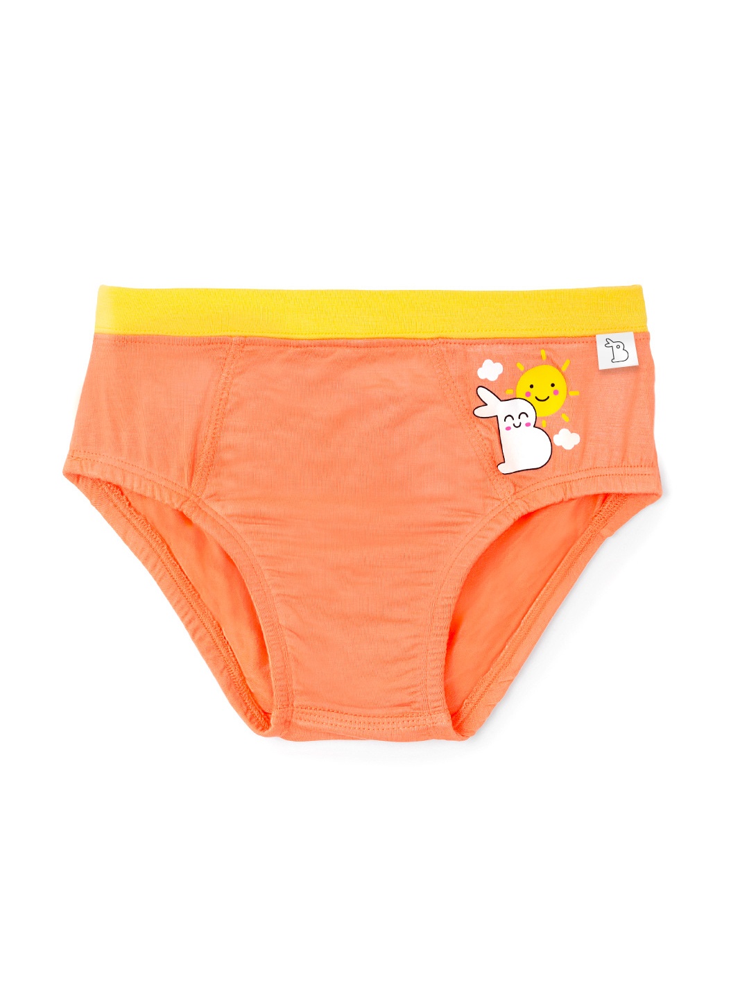 

SuperBottoms Boy Supersoft Premium Antimicrobial Mid-Rise Bamboo Briefs, Orange