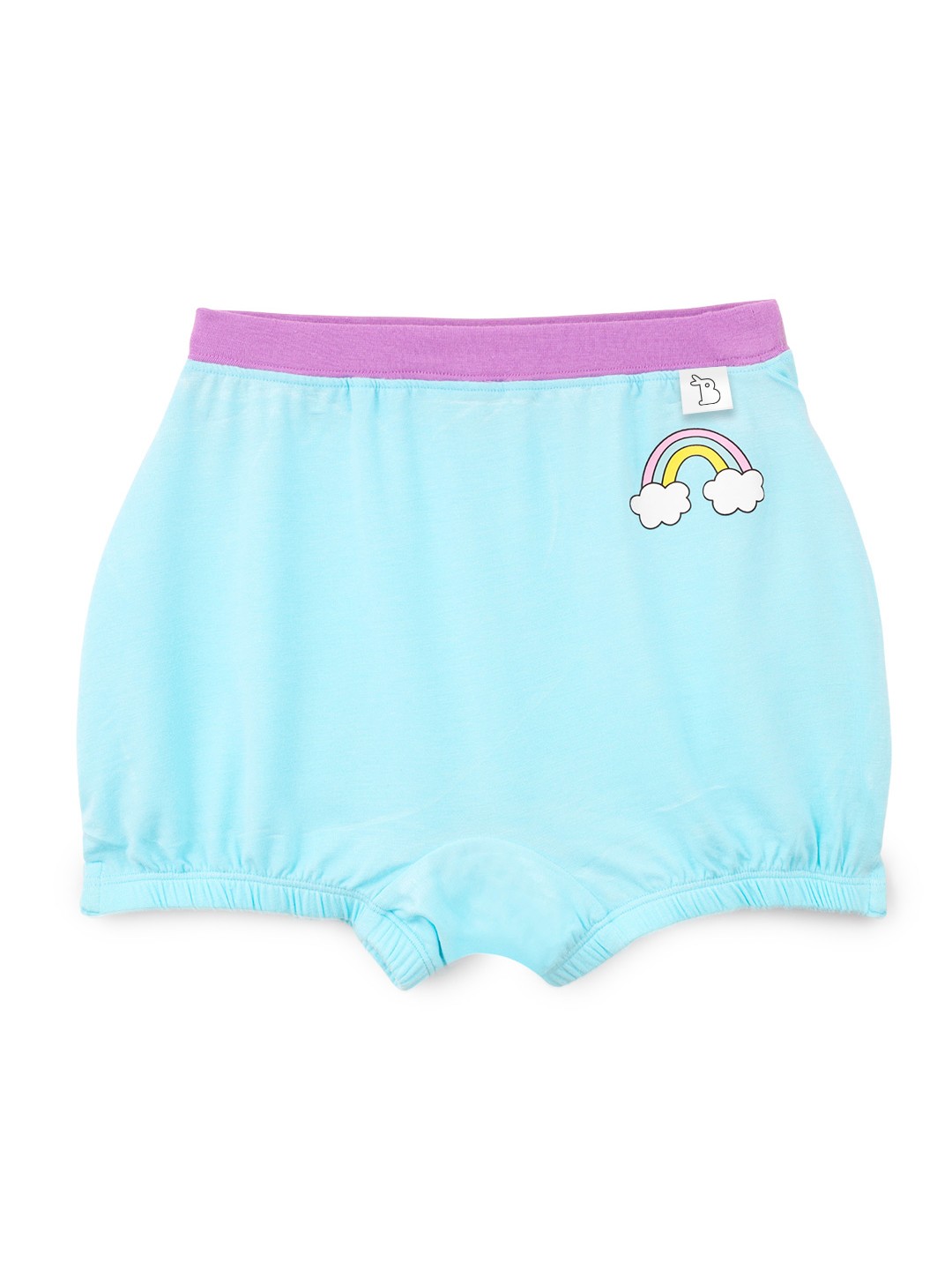 

SuperBottoms Girl Supersoft Premium Antimicrobial Mid-Rise Bamboo Bloomers, Blue