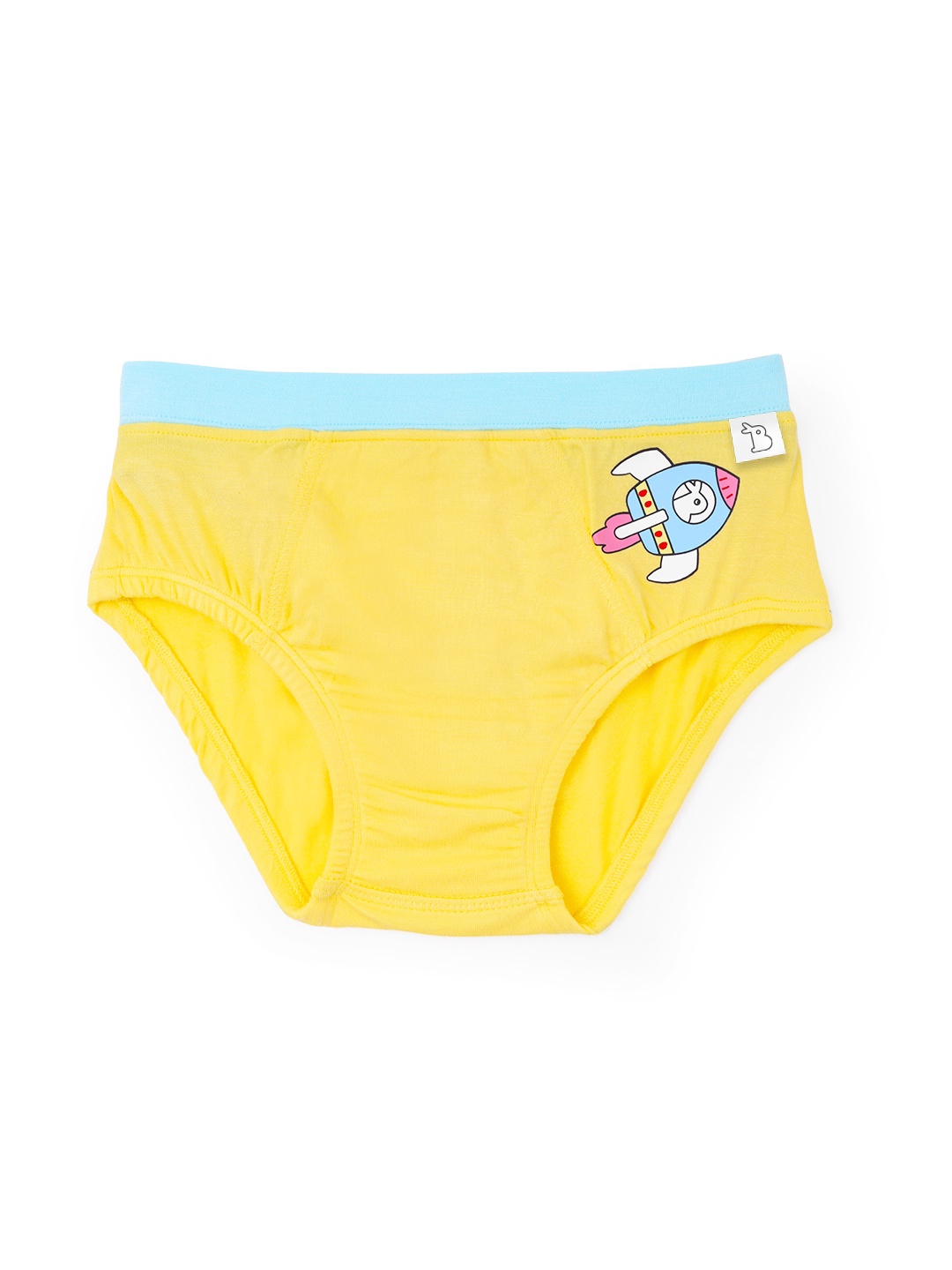 

SuperBottoms Boy Supersoft Premium Antimicrobial Mid-Rise Bamboo Briefs, Yellow