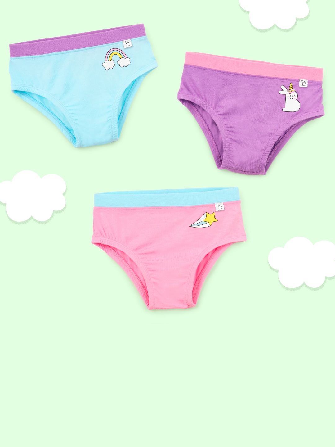 

SuperBottoms Girls Supersoft Premium Briefs, Pink