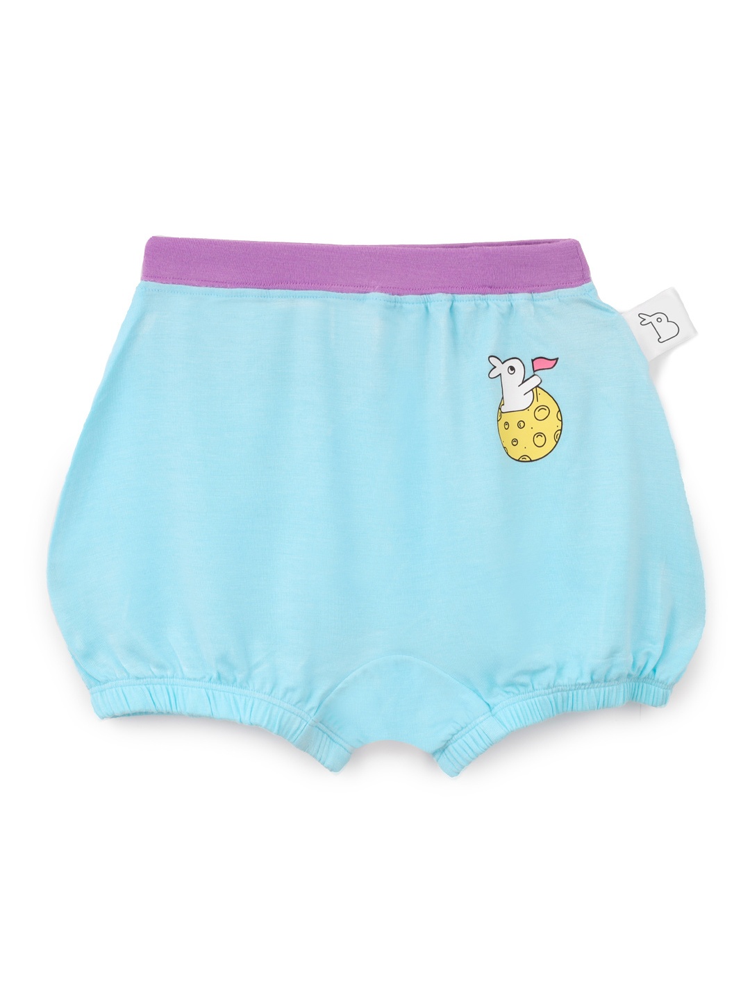 

SuperBottoms Unisex Supersoft Premium Antimicrobial Mid-Rise Bamboo Bloomers, Blue