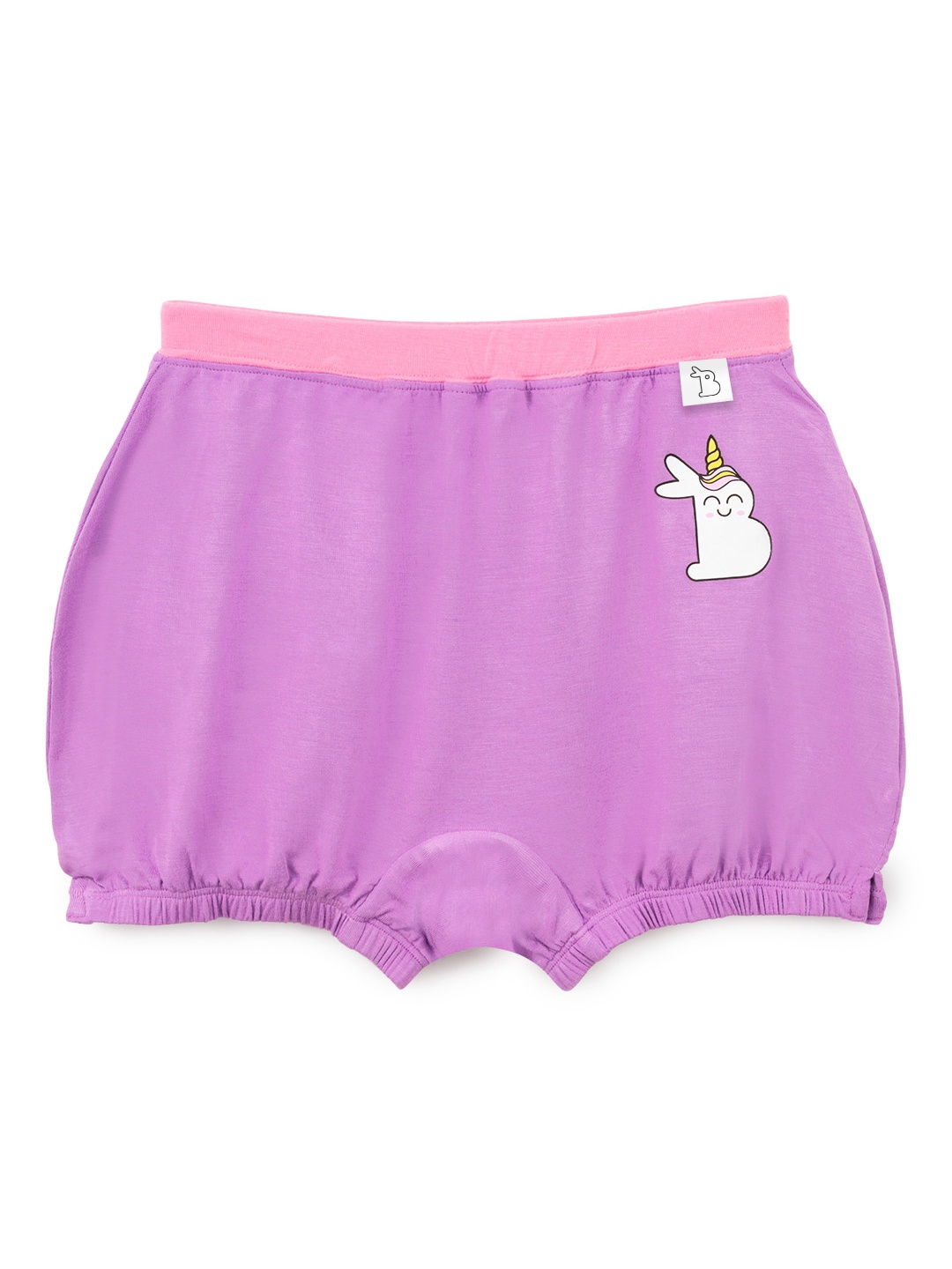 

SuperBottoms Girl Supersoft Premium Antimicrobial Mid-Rise Bamboo Bloomers, Purple