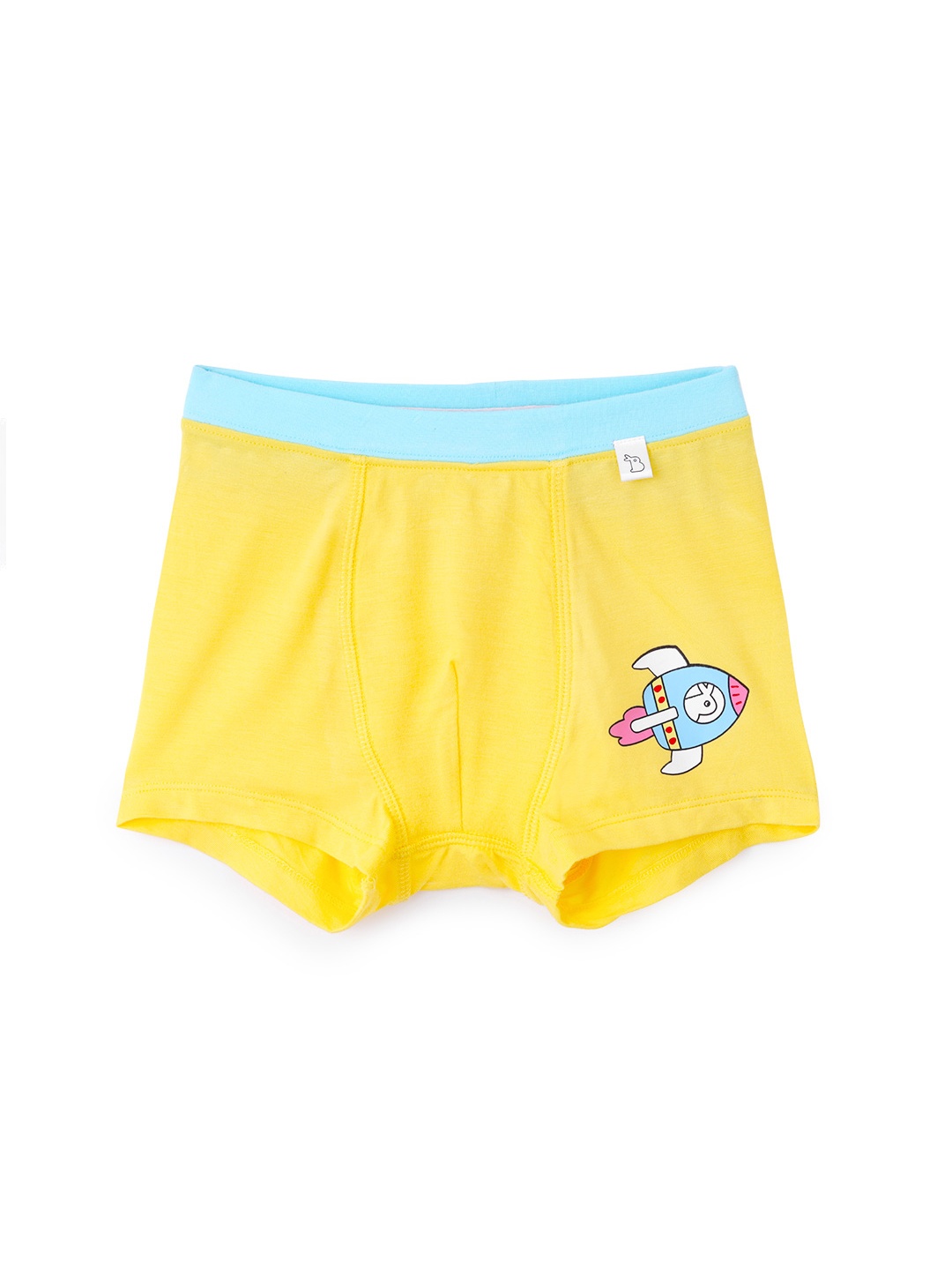 

SuperBottoms Boy Supersoft Premium Antimicrobial Mid-Rise Bamboo Trunks, Yellow