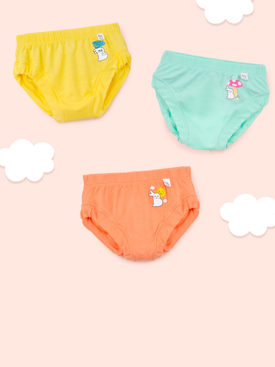 

SuperBottoms Unisex Supersoft Premium Antimicrobial Mid-Rise Bamboo Briefs, Orange