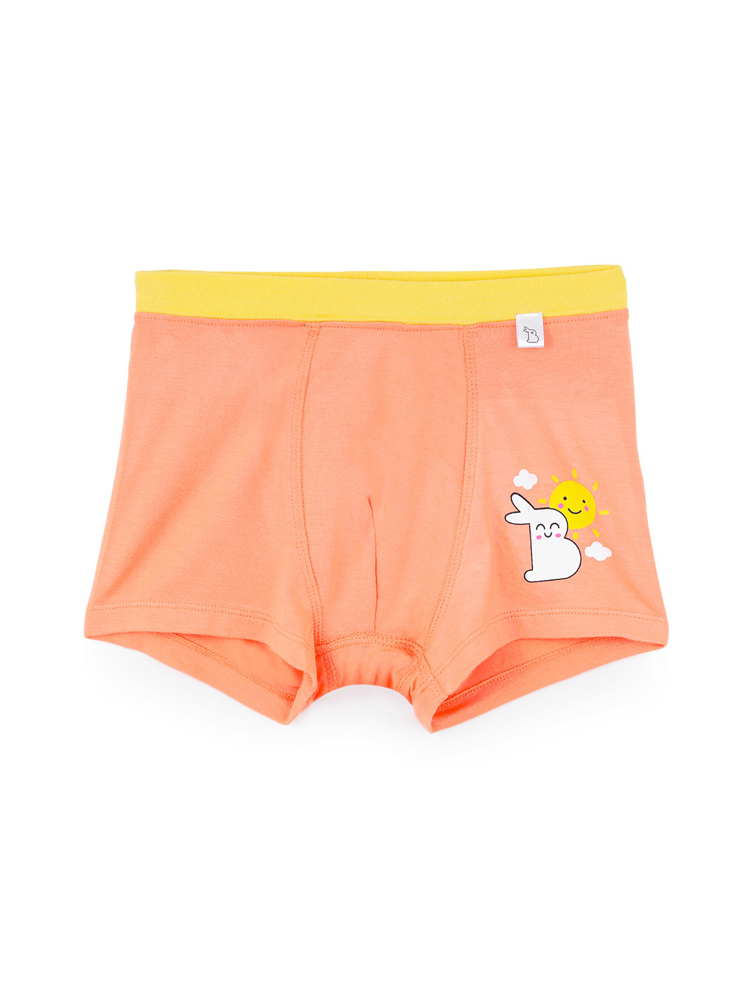 

SuperBottoms Boy Supersoft Premium Antimicrobial Mid-Rise Bamboo Trunks, Orange