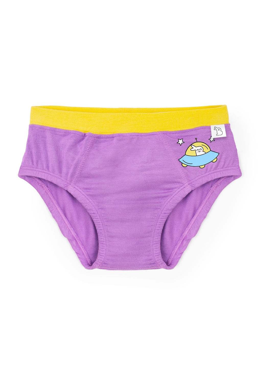 

SuperBottoms Boy Supersoft Premium Antimicrobial Mid-Rise Bamboo Briefs, Purple