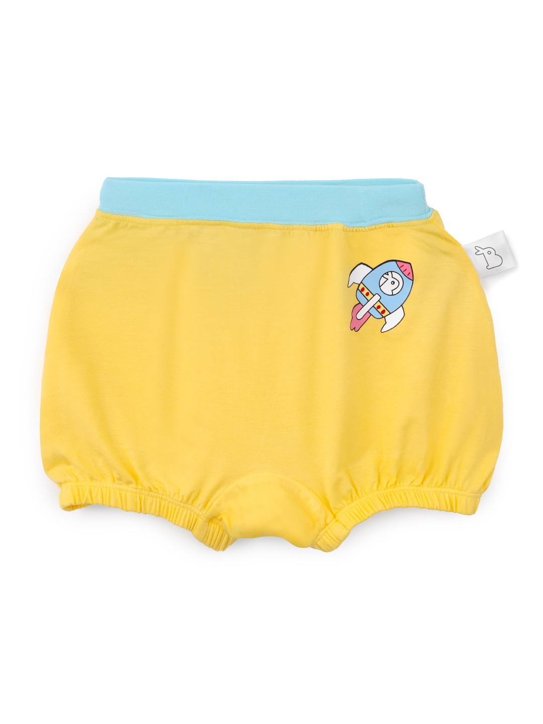 

SuperBottoms Unisex Supersoft Premium Antimicrobial Mid-Rise Bamboo Bloomers, Yellow