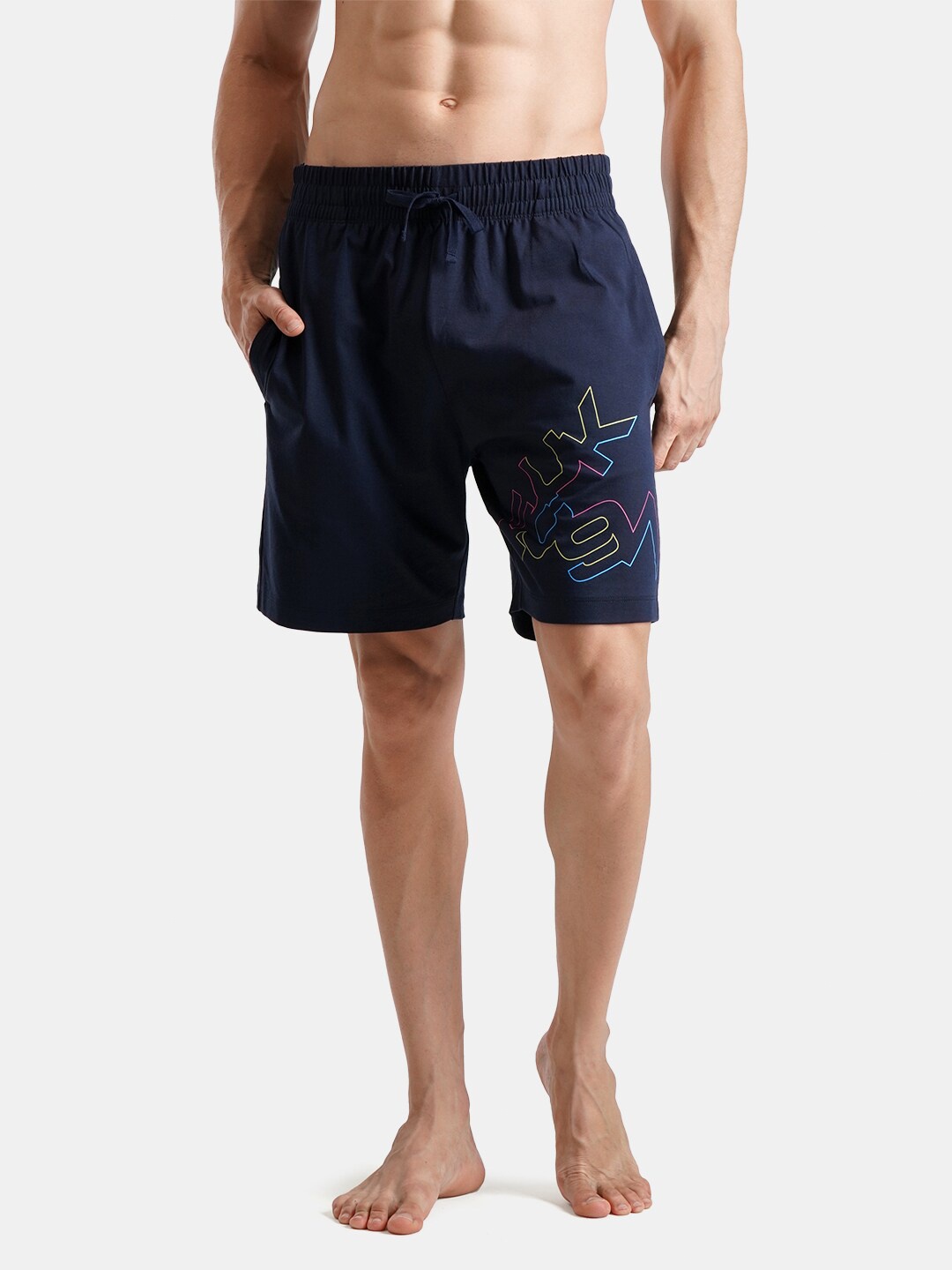 

FCUK Men Lounge Shorts, Navy blue