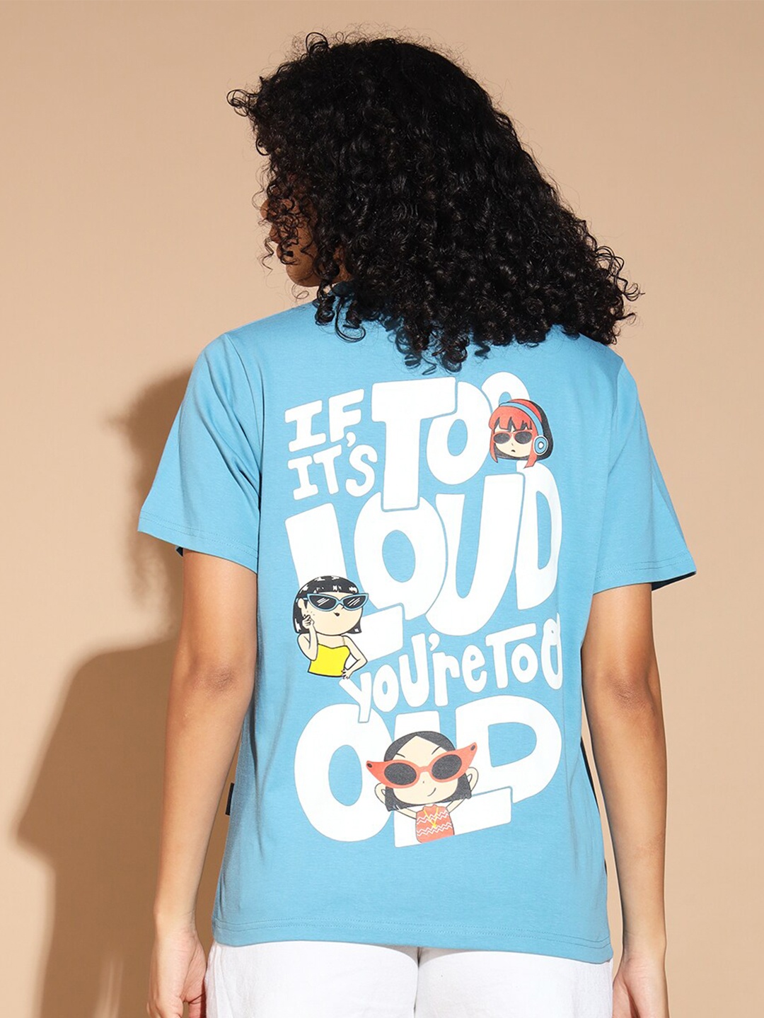 

The Dry State Printed Round Neck Short Sleeves Cotton T-shirt, Blue