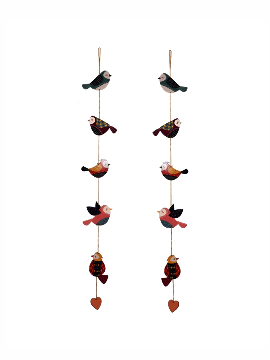 

THEDECORKART Blue & Red 2 Pieces Birds Latkan