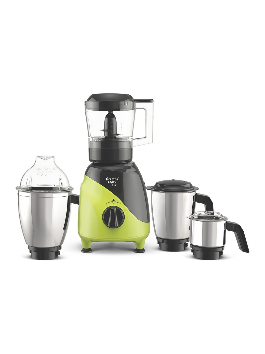 

Preethi Green & Black Stainless Steel 750 Watts Juicer Mixer Grinder