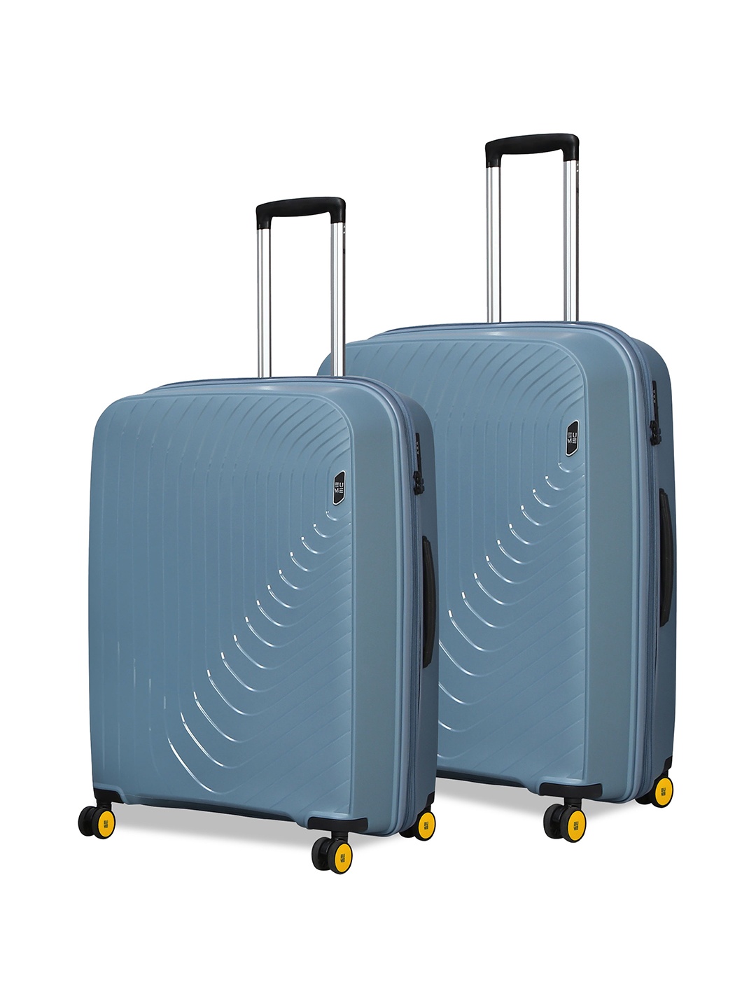 

EUME Set Of 2 Hard-Sided Trolley Suitcases, Blue