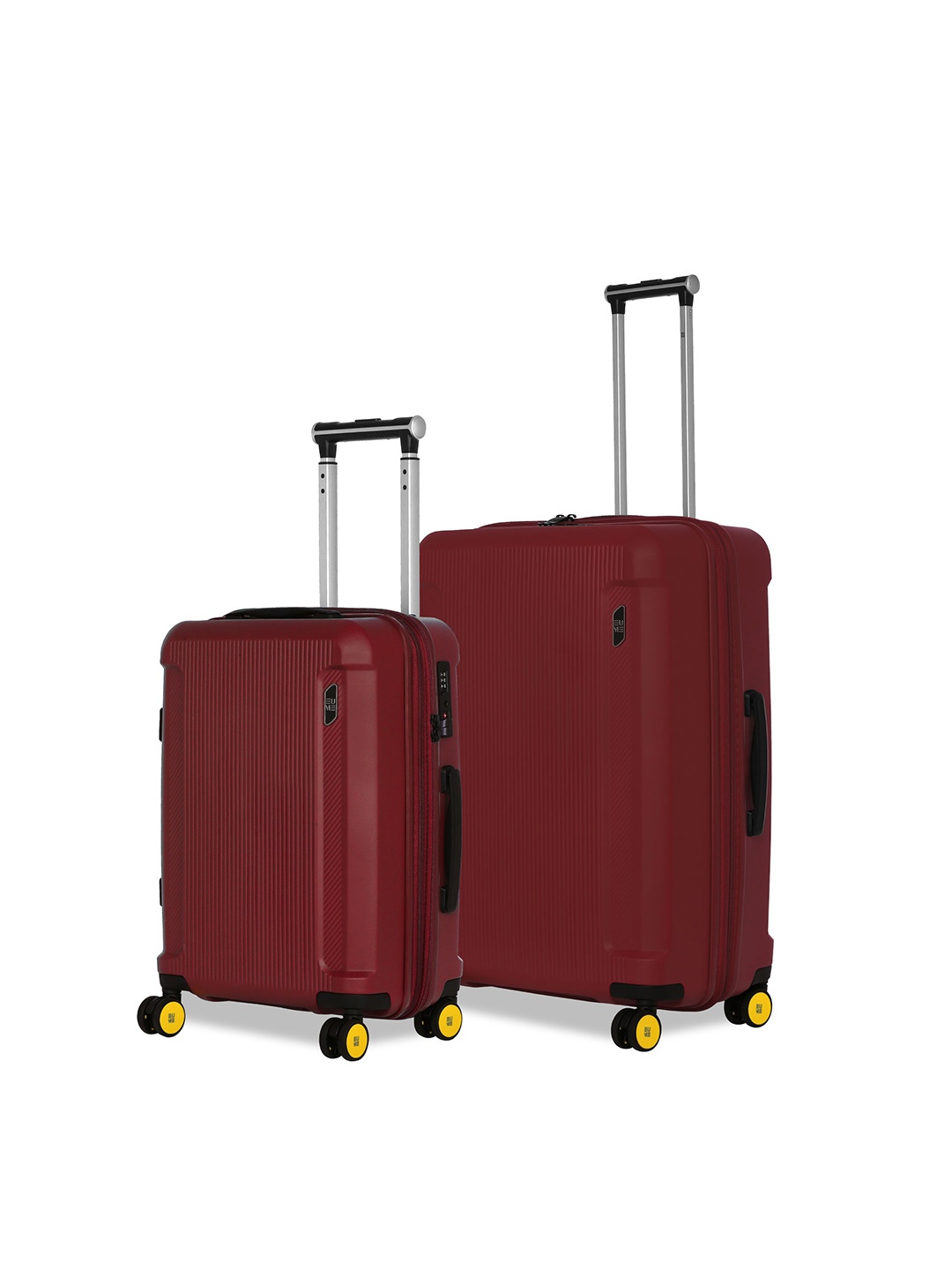 

EUME Nomad Set Of 2 Textured Hard Sided Trolley Bag, Red