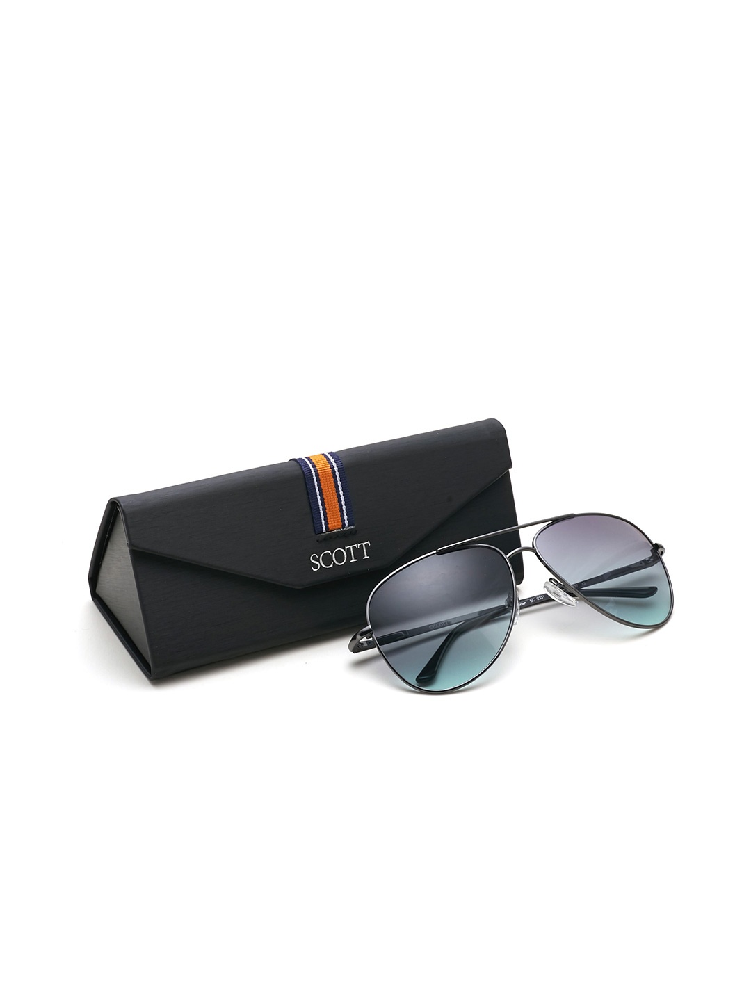 

SCOTT Unisex Aviator Sunglasses with UV Protected Lens SC 2331 Brian C1 61, Blue