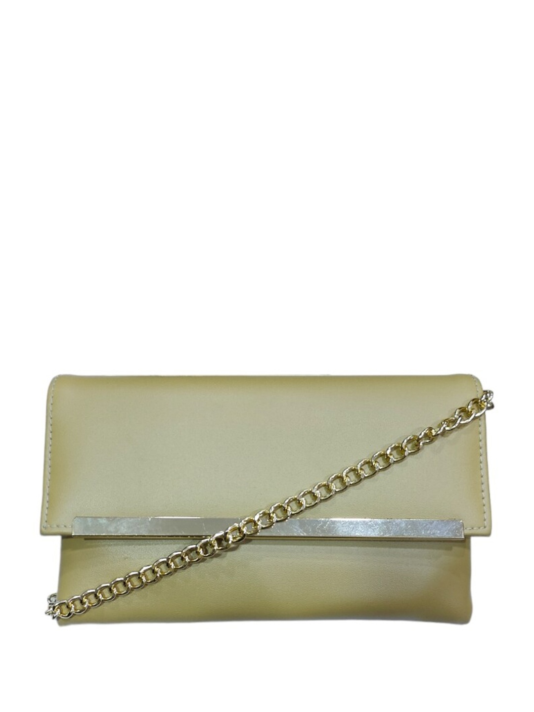 

Vdesi Envelope Clutch woth Shoulder Strap, Cream