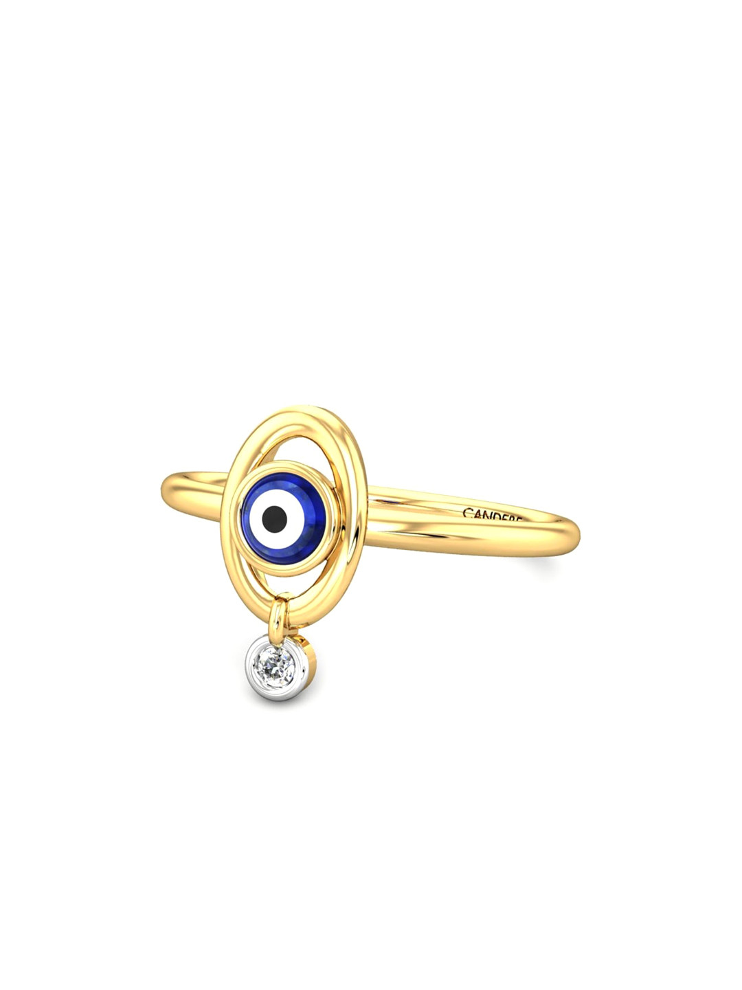 

CANDERE A KALYAN JEWELLERS COMPANY BIS Hallmark 18KT Gold Diamond Finger Ring-1.94gm