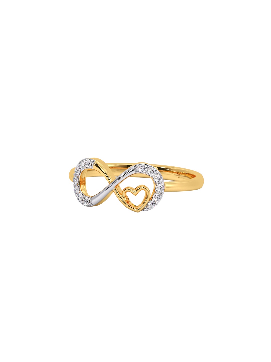 

CANDERE A KALYAN JEWELLERS COMPANY BIS Hallmark 18KT Gold Diamond Finger Ring-2.03gm